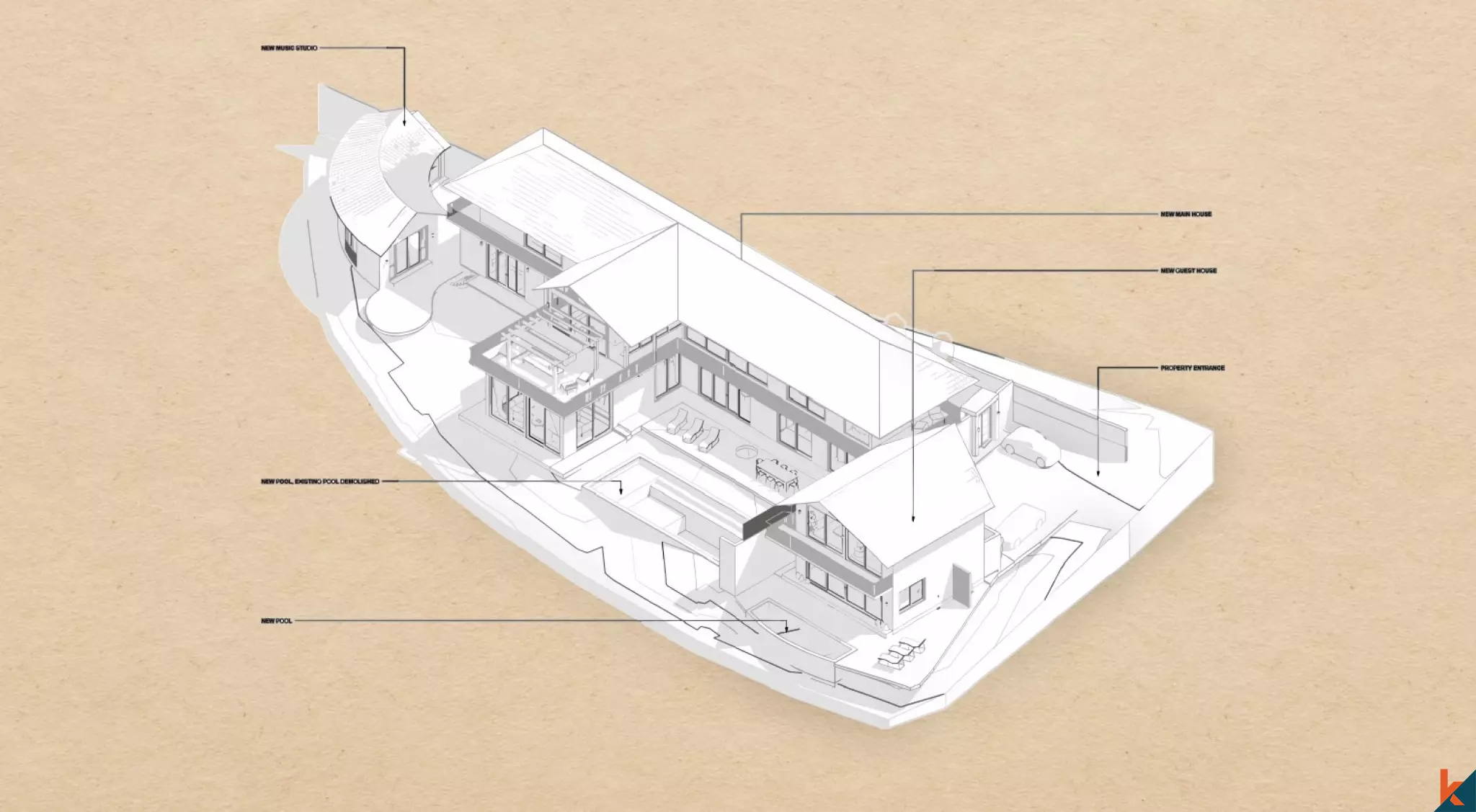 Terrain spacieux à louer avec projet disponible à Umalas