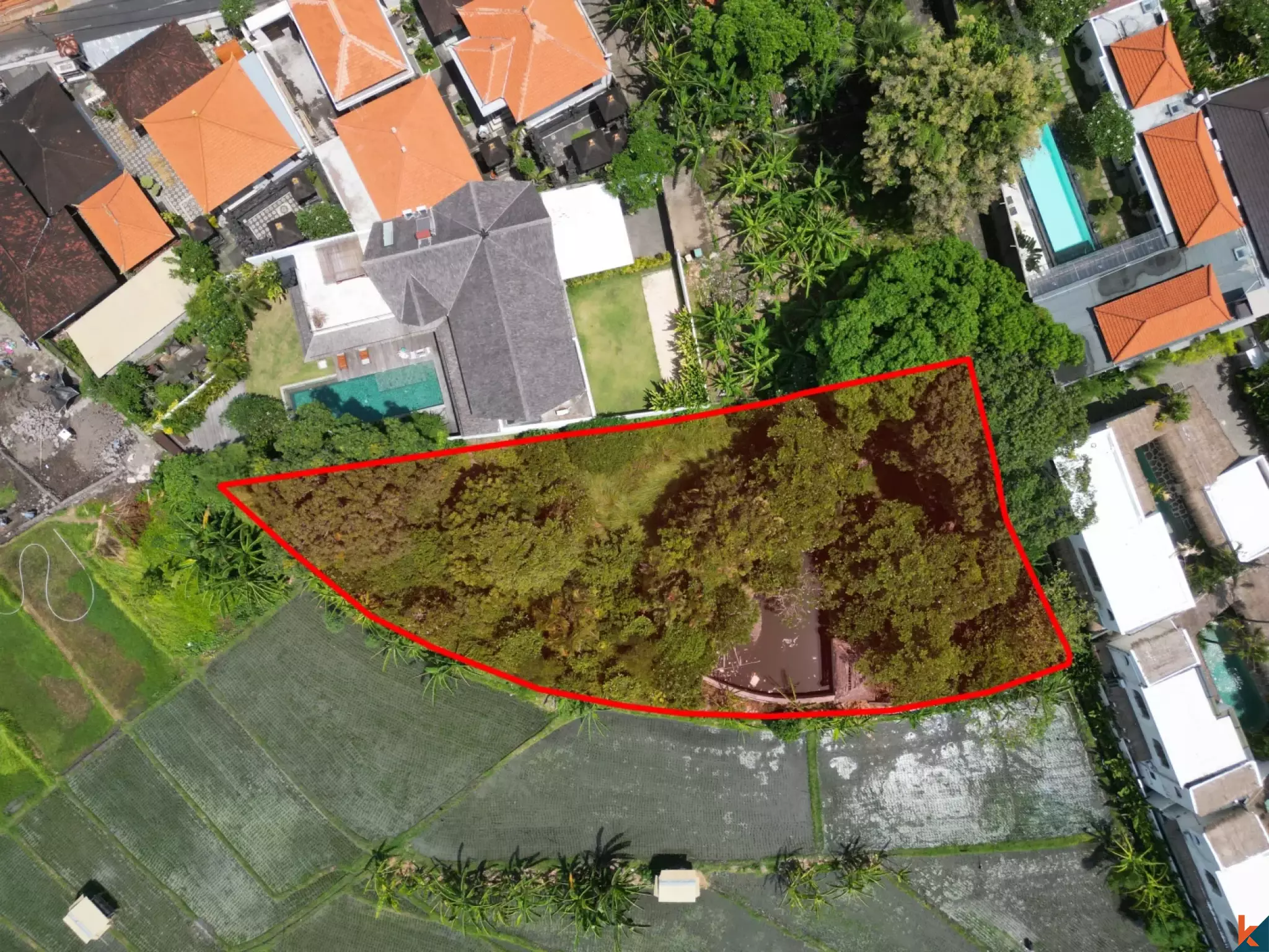 Terrain spacieux à louer avec projet disponible à Umalas