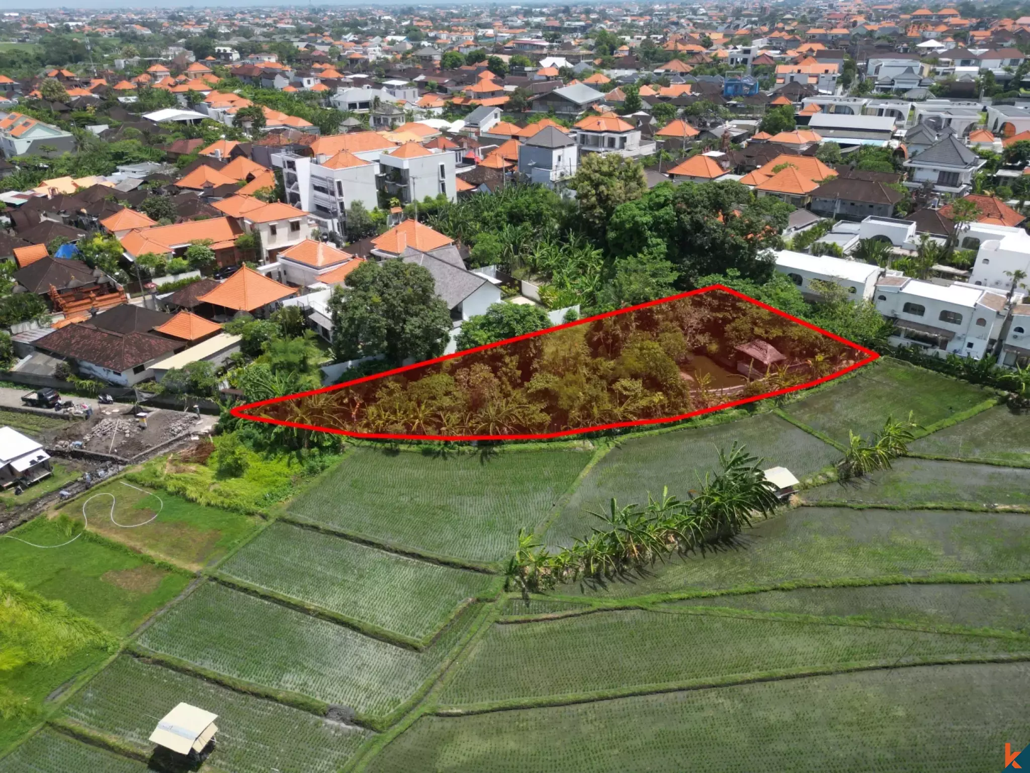 Terrain spacieux à louer avec projet disponible à Umalas