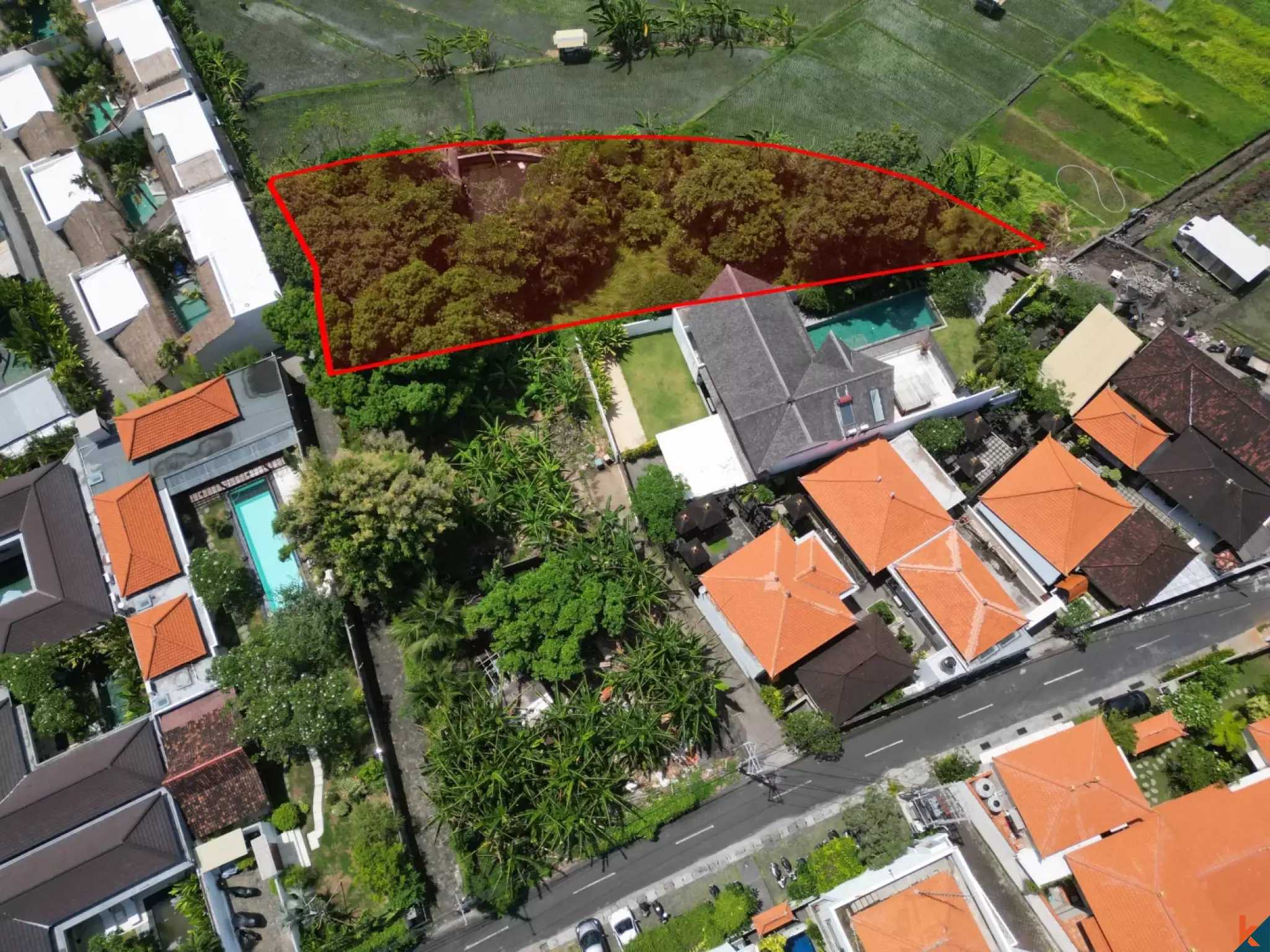 Terrain spacieux à louer avec projet disponible à Umalas