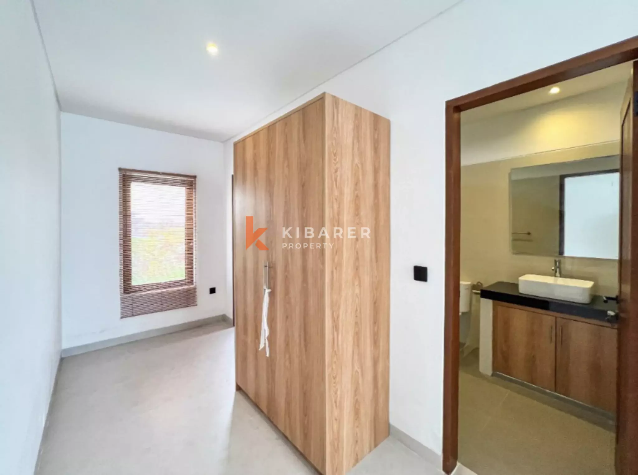 Sleek Two Bedroom Minimalist Villa Steps from Pererenan Beach