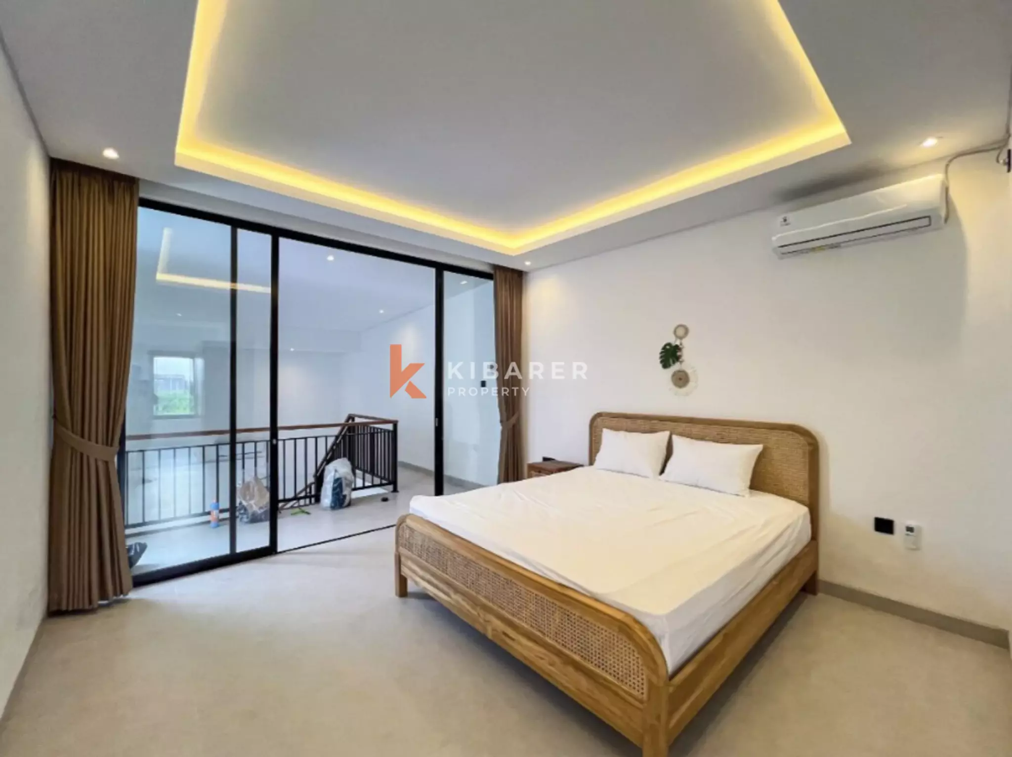 Sleek Two Bedroom Minimalist Villa Steps from Pererenan Beach