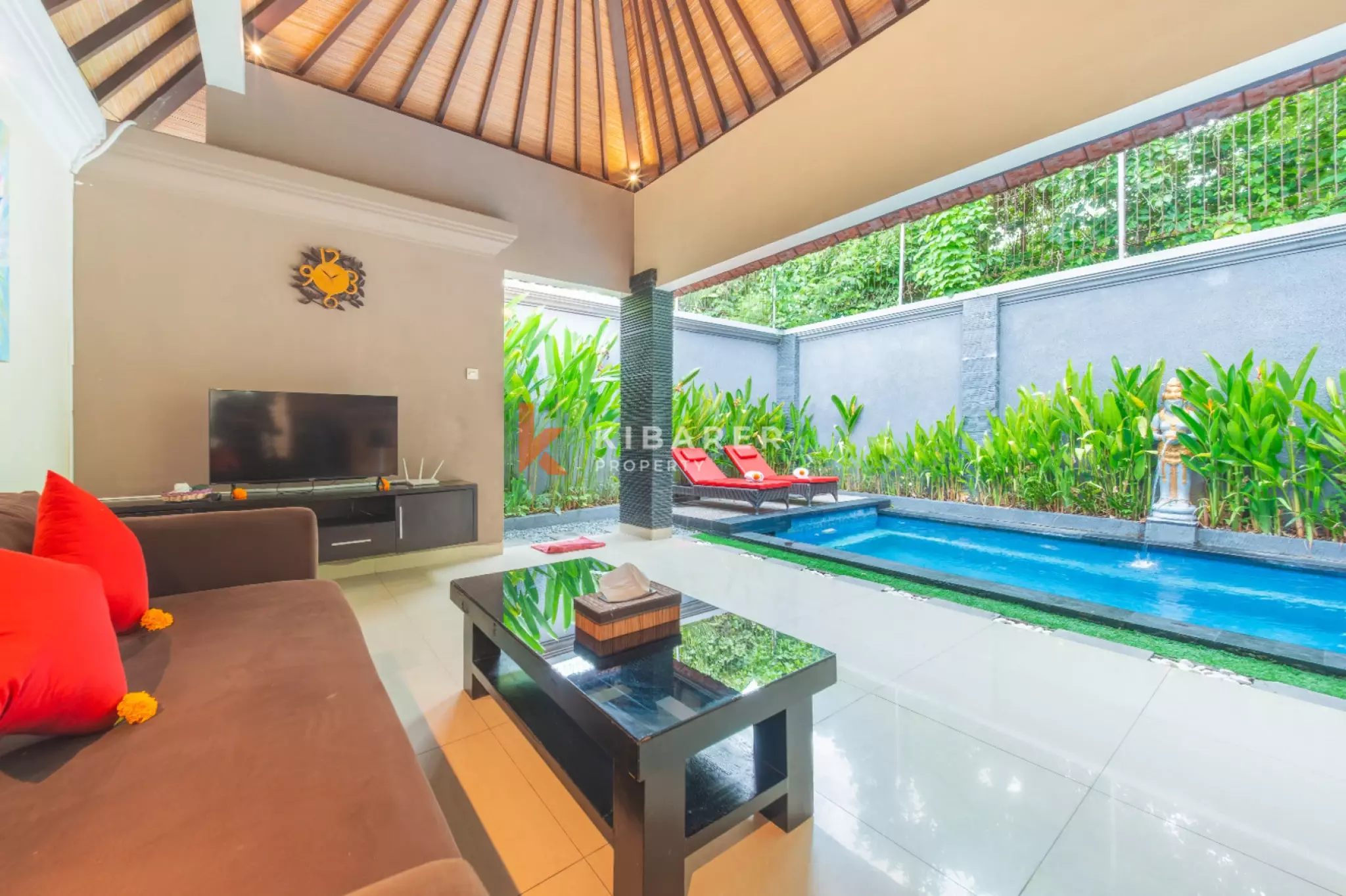 Intimate Two Bedroom Tropical Villa with Open Living & Pool in Seminyak