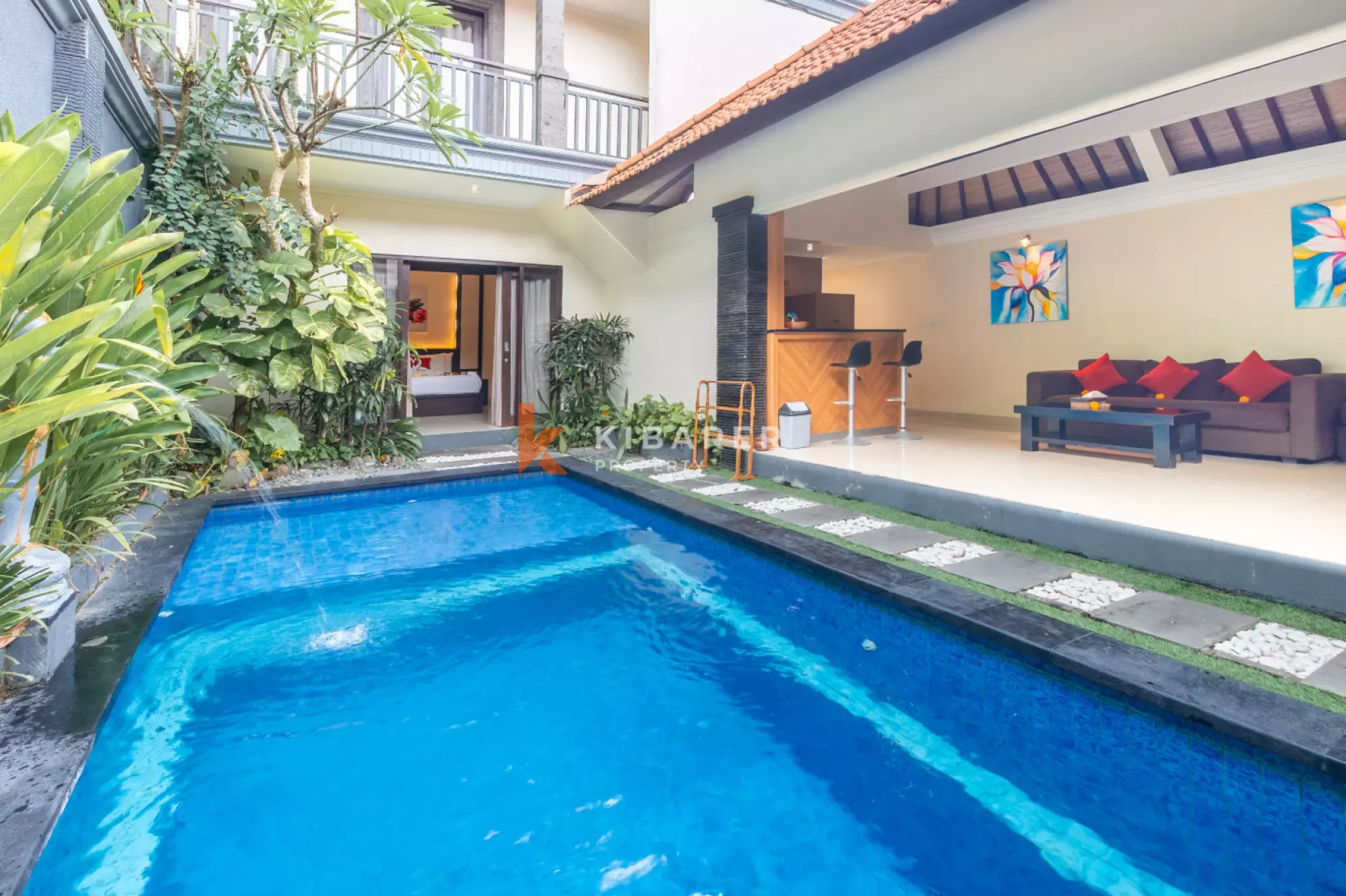 Intimate Two Bedroom Tropical Villa with Open Living & Pool in Seminyak