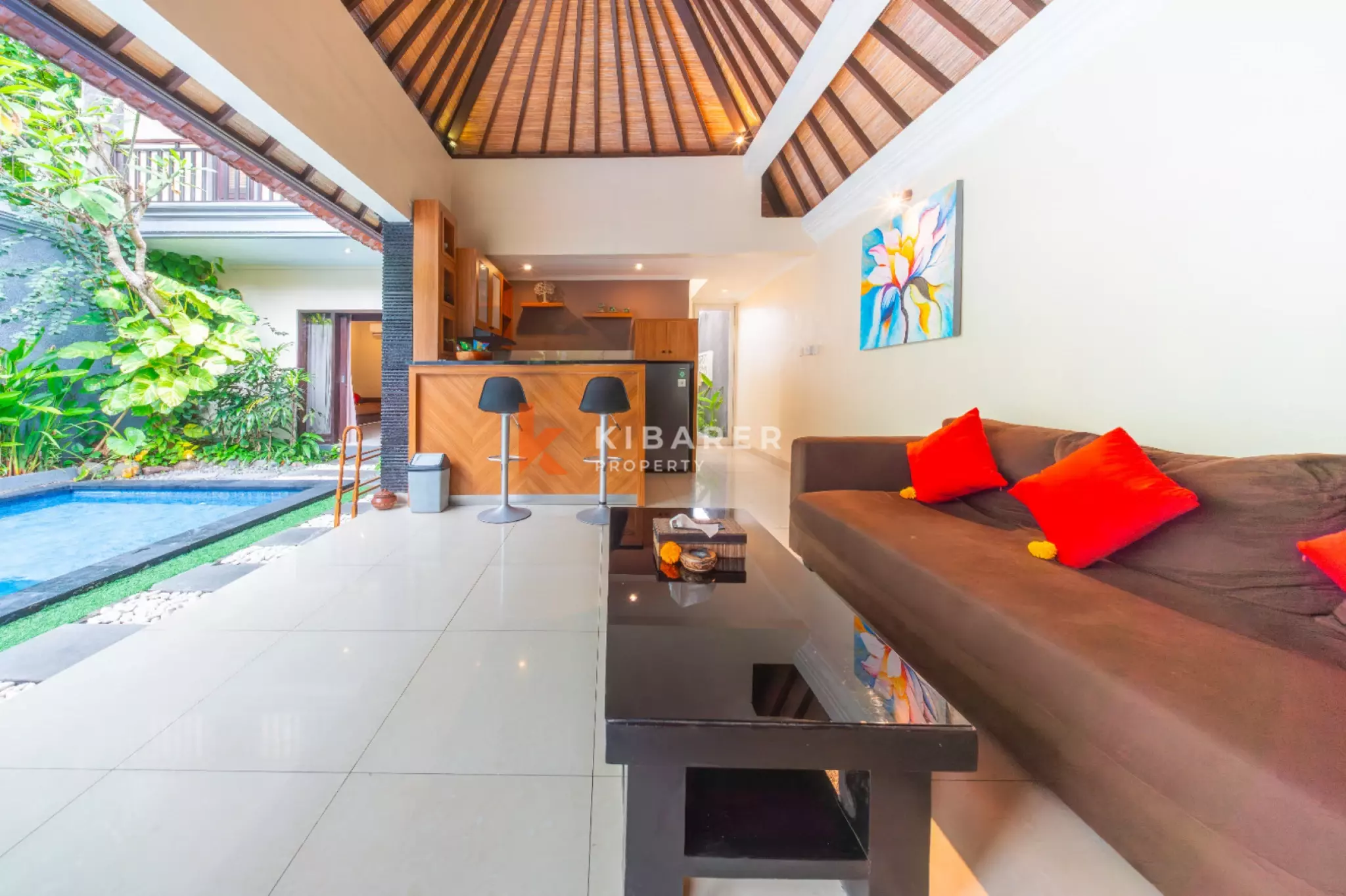 Intimate Two Bedroom Tropical Villa with Open Living & Pool in Seminyak