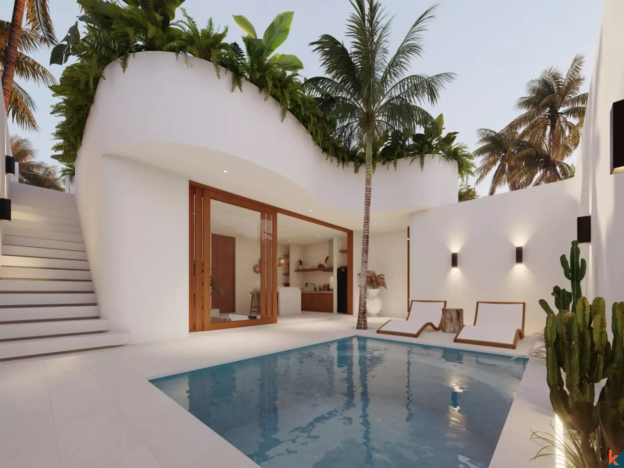 Villa Pribadi Baru dengan Satu Kamar Tidur untuk Disewakan di Balangan