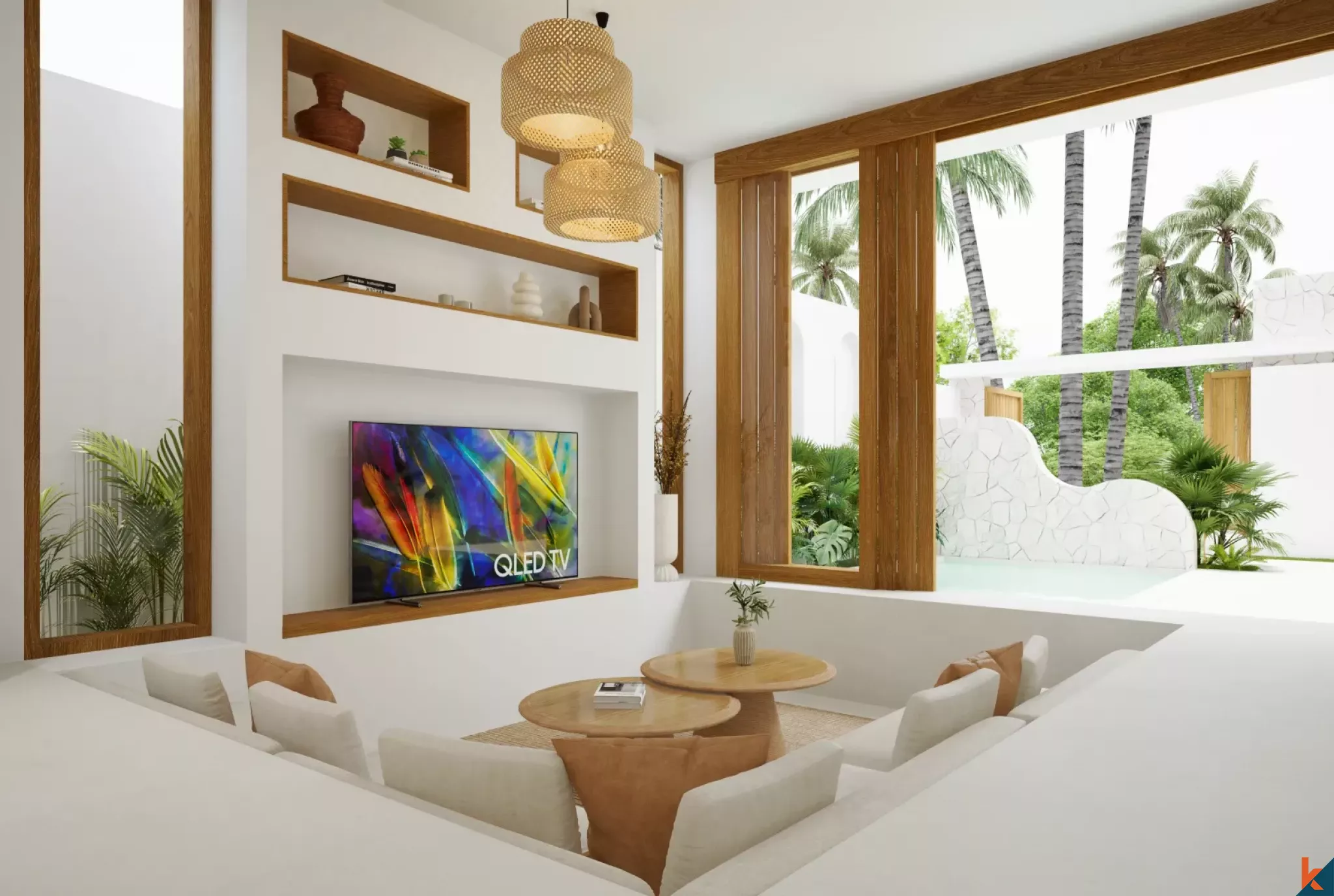 Properti Baru dan Modern dengan Dua Kamar Tidur untuk Disewakan di Balangan