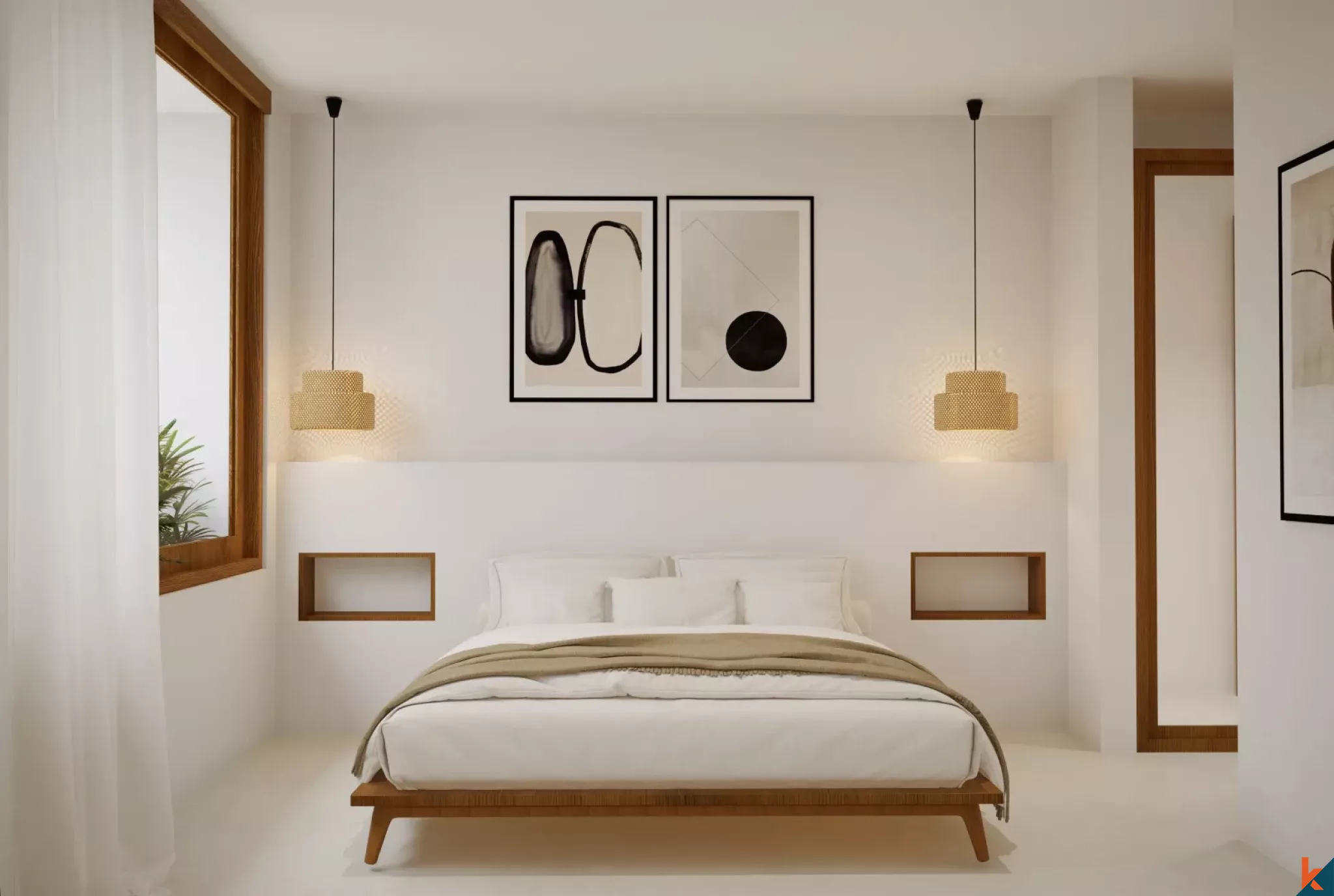 Properti Baru dan Modern dengan Dua Kamar Tidur untuk Disewakan di Balangan