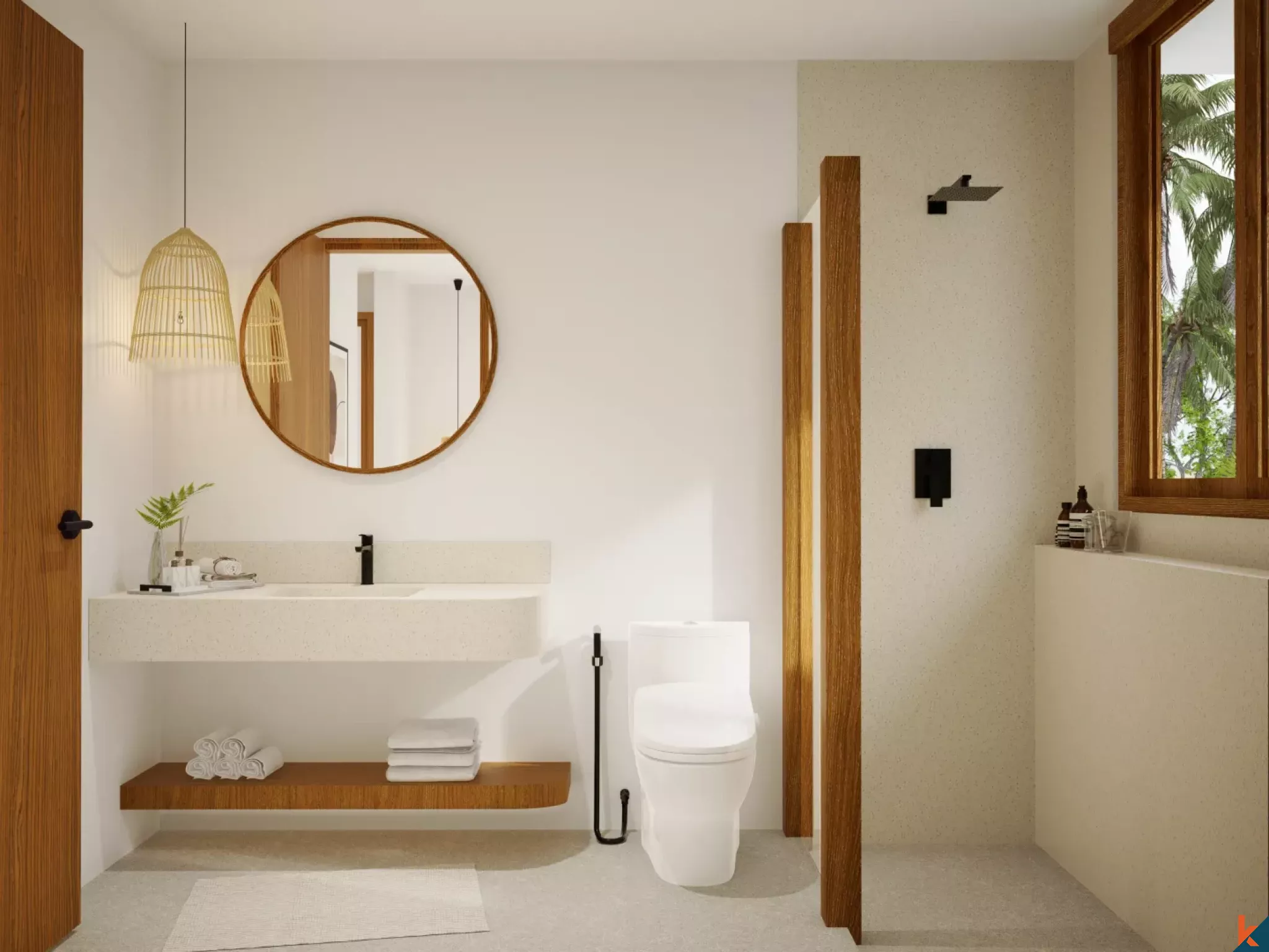 Properti Baru dan Modern dengan Dua Kamar Tidur untuk Disewakan di Balangan