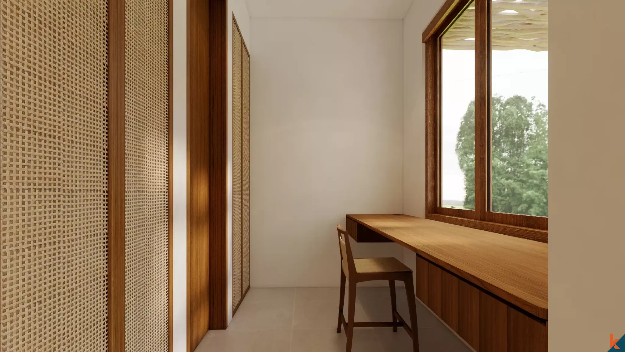 Rumah Liburan Bergaya Mediterania dengan Tiga Kamar Tidur untuk Disewa di Nyang Nyang