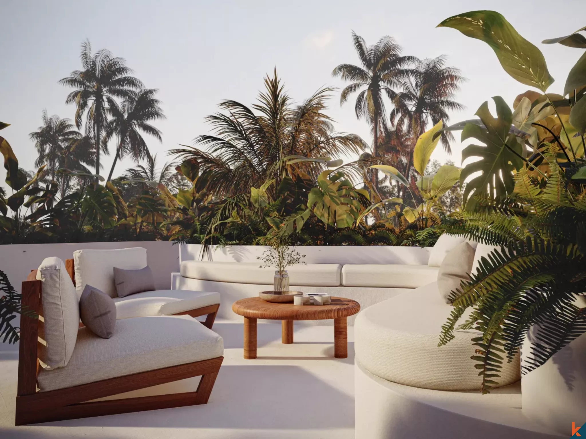 Vila Modern Satu Kamar Tidur yang Elegan di Ungasan yang Tenang