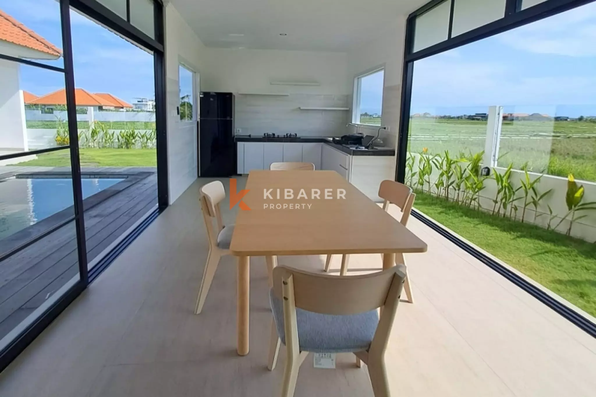 Fully Furnished Three-Bedrooms Enclosed Living Villa with Garden in Seseh