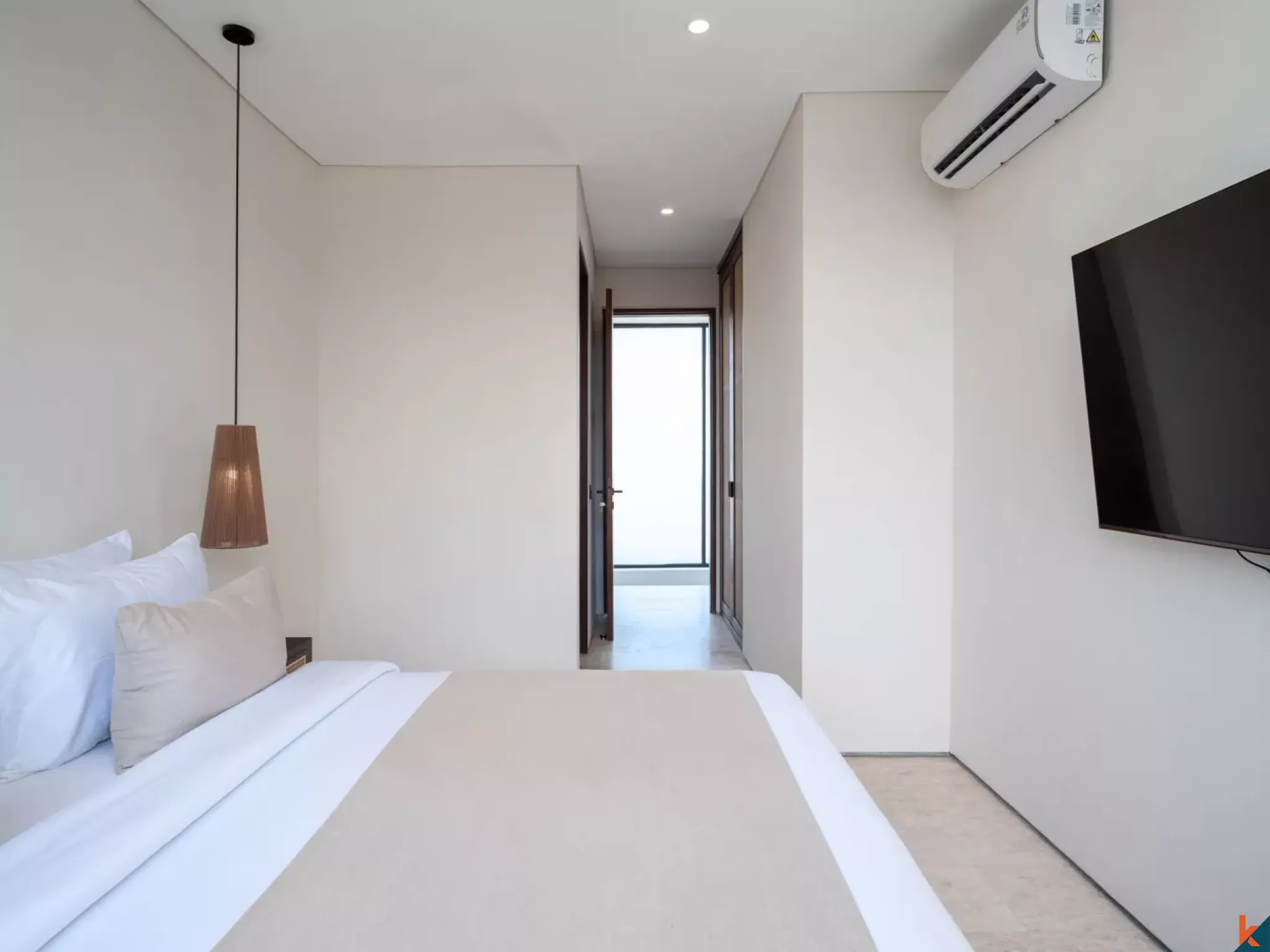 Vila Hak Sewa Satu Kamar Tidur Bergaya Dekat Pantai di Batu Bolong