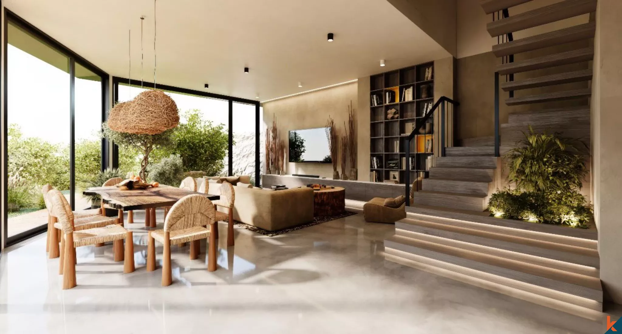 Villa Tropis Modern 3 Kamar Tidur yang Akan Segera Dibangun di Lokasi Strategis Berawa dengan Kolam Renang Pribadi