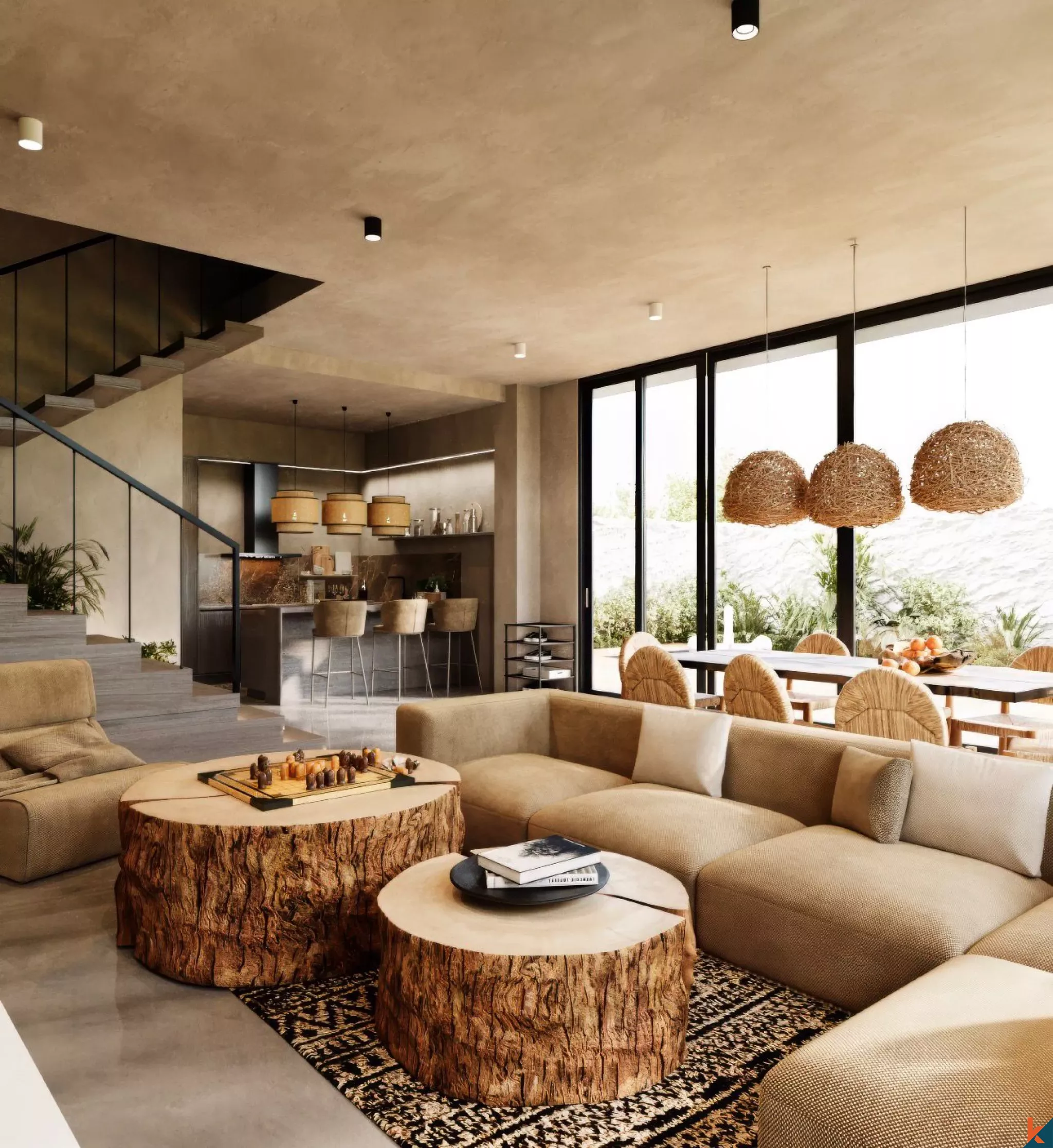 Villa Tropis Modern 3 Kamar Tidur yang Akan Segera Dibangun di Lokasi Strategis Berawa dengan Kolam Renang Pribadi