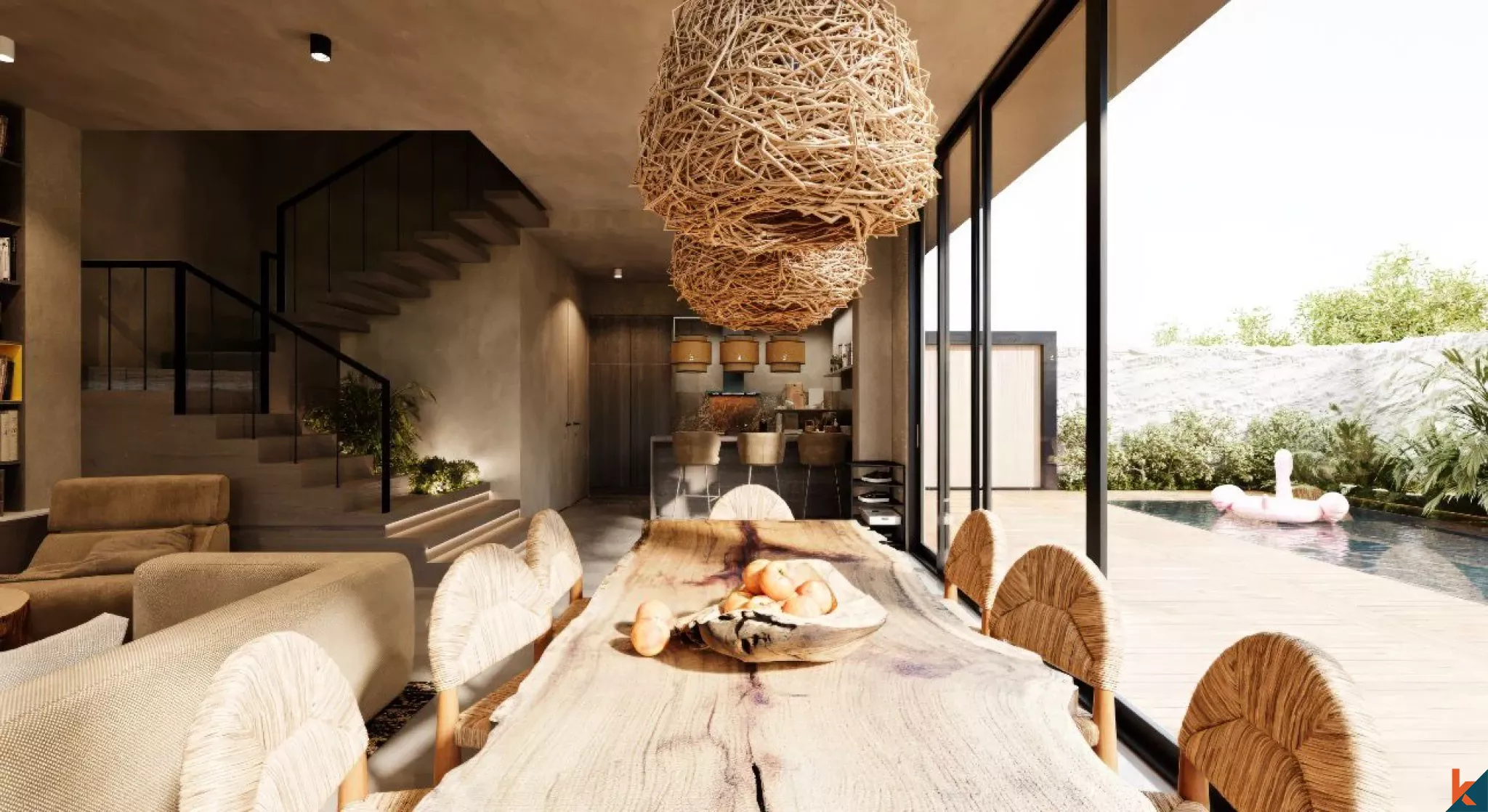 Villa Tropis Modern 3 Kamar Tidur yang Akan Segera Dibangun di Lokasi Strategis Berawa dengan Kolam Renang Pribadi