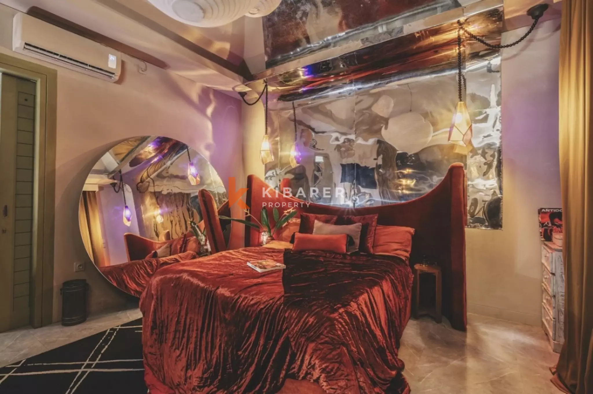 Vila Butik Bergaya Seni dengan Empat Kamar Tidur dan Pemandangan Sawah 180° di Cemagi