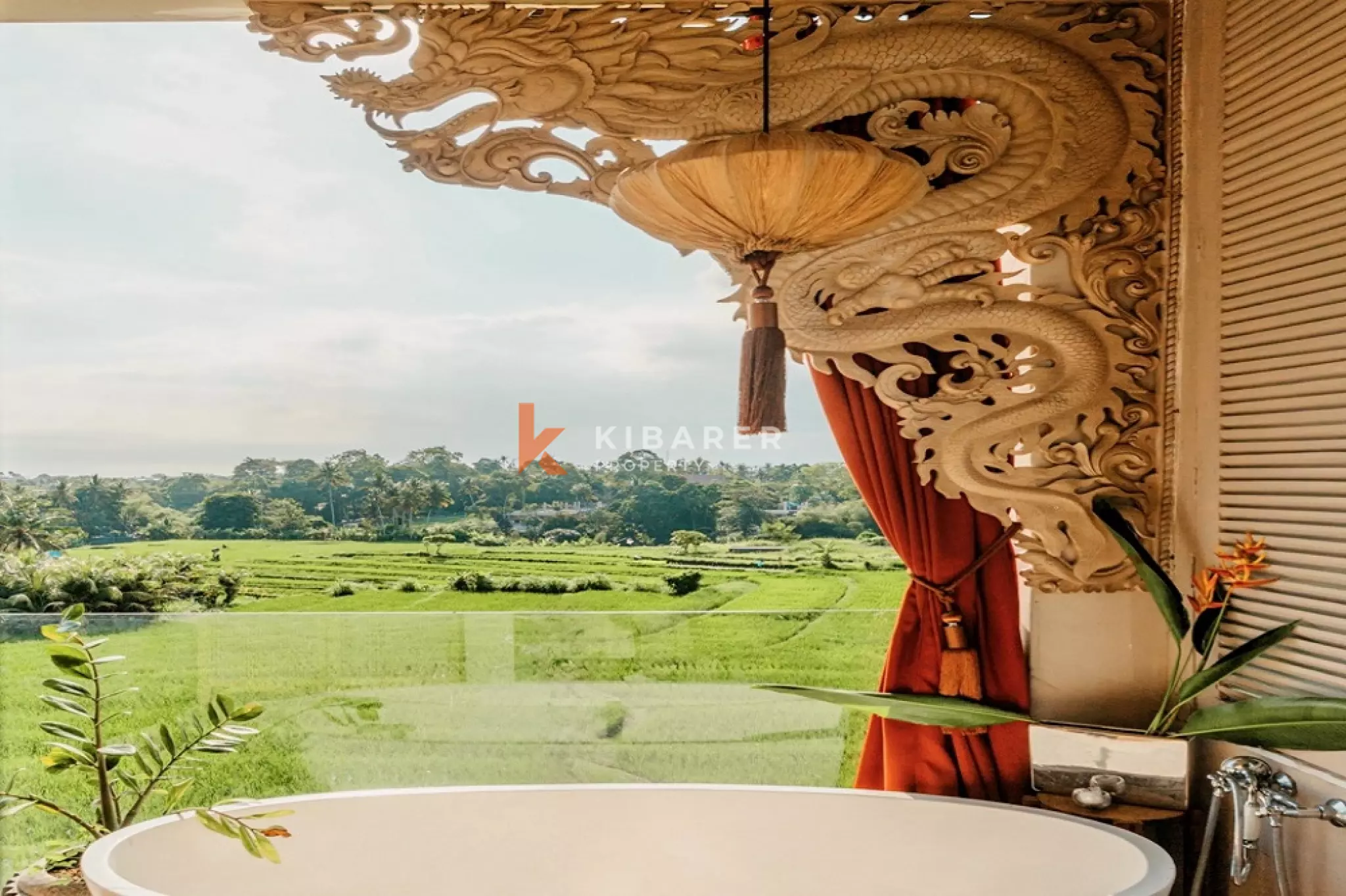 Vila Butik Bergaya Seni dengan Empat Kamar Tidur dan Pemandangan Sawah 180° di Cemagi