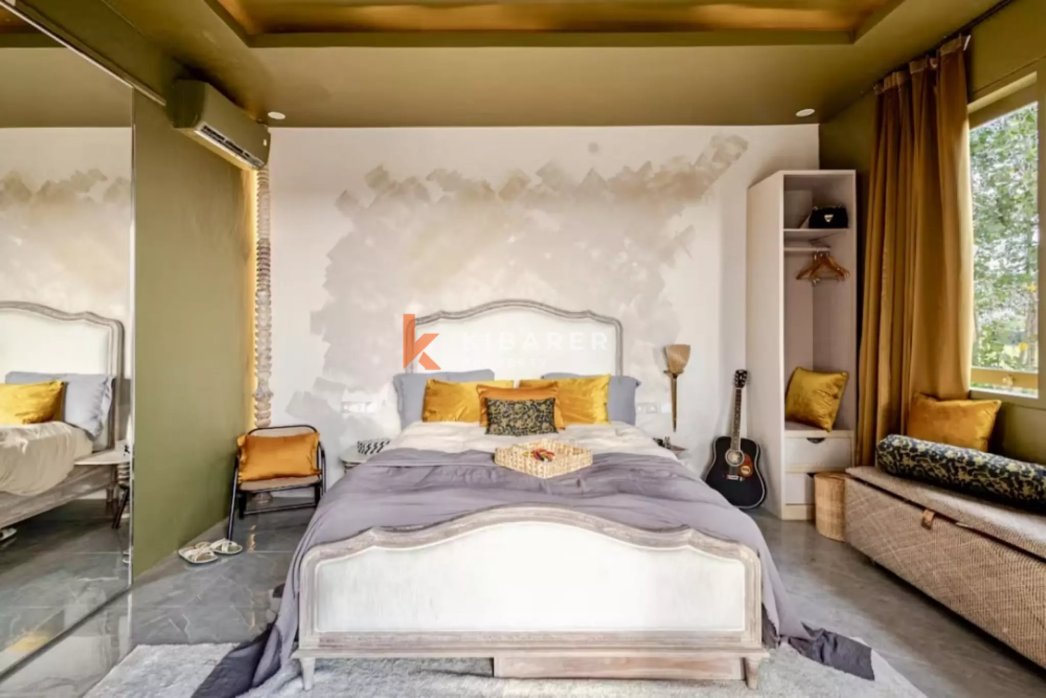 Vila Butik Bergaya Seni dengan Empat Kamar Tidur dan Pemandangan Sawah 180° di Cemagi