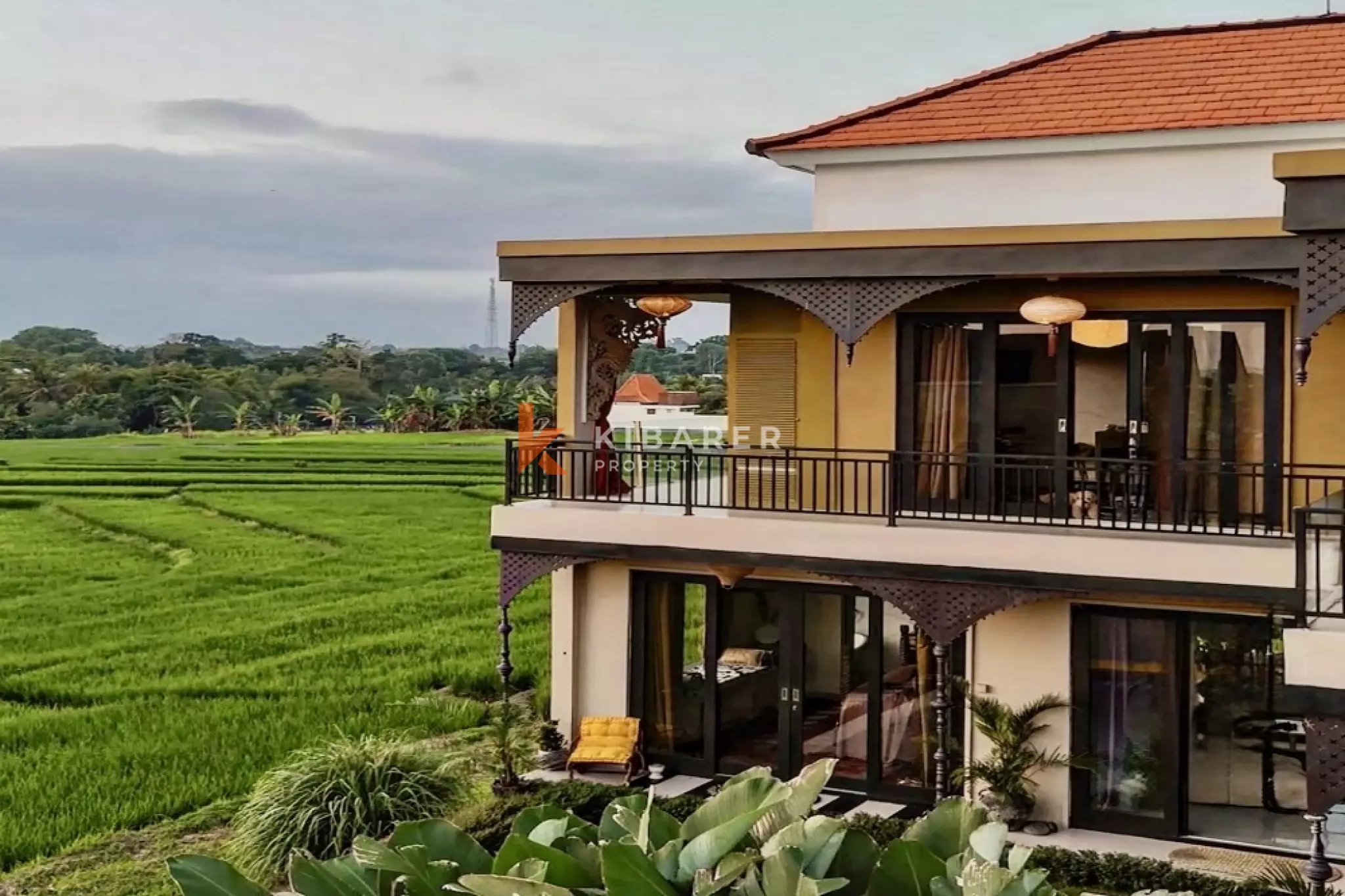 Vila Butik Bergaya Seni dengan Empat Kamar Tidur dan Pemandangan Sawah 180° di Cemagi