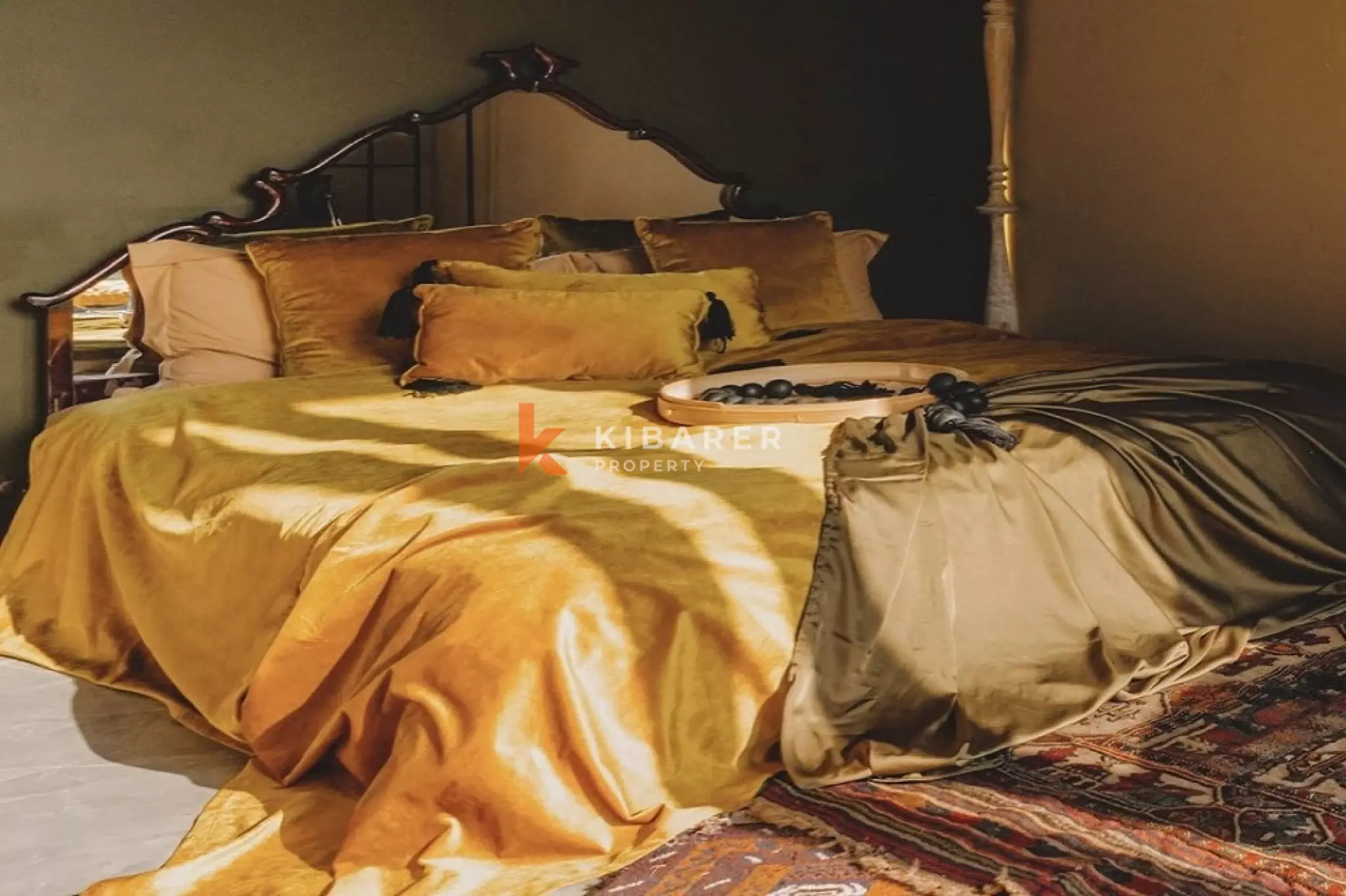 Vila Butik Bergaya Seni dengan Empat Kamar Tidur dan Pemandangan Sawah 180° di Cemagi