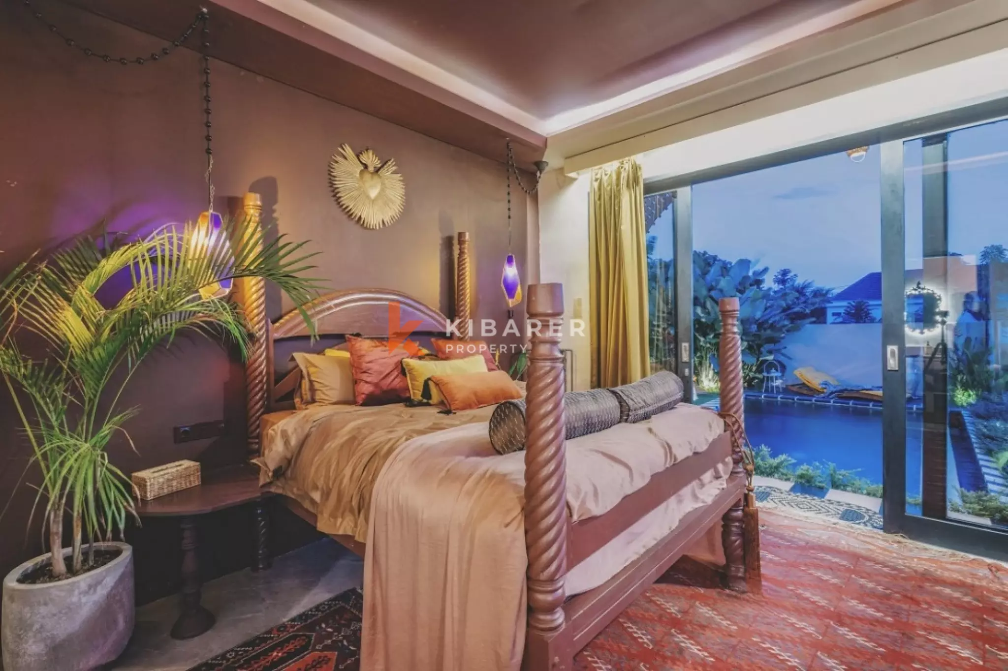 Vila Butik Bergaya Seni dengan Empat Kamar Tidur dan Pemandangan Sawah 180° di Cemagi