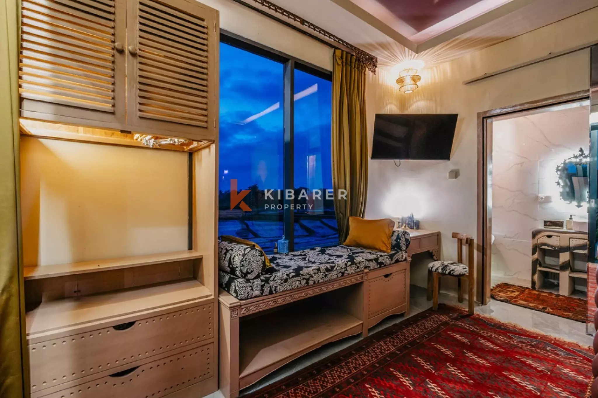 Vila Butik Bergaya Seni dengan Empat Kamar Tidur dan Pemandangan Sawah 180° di Cemagi