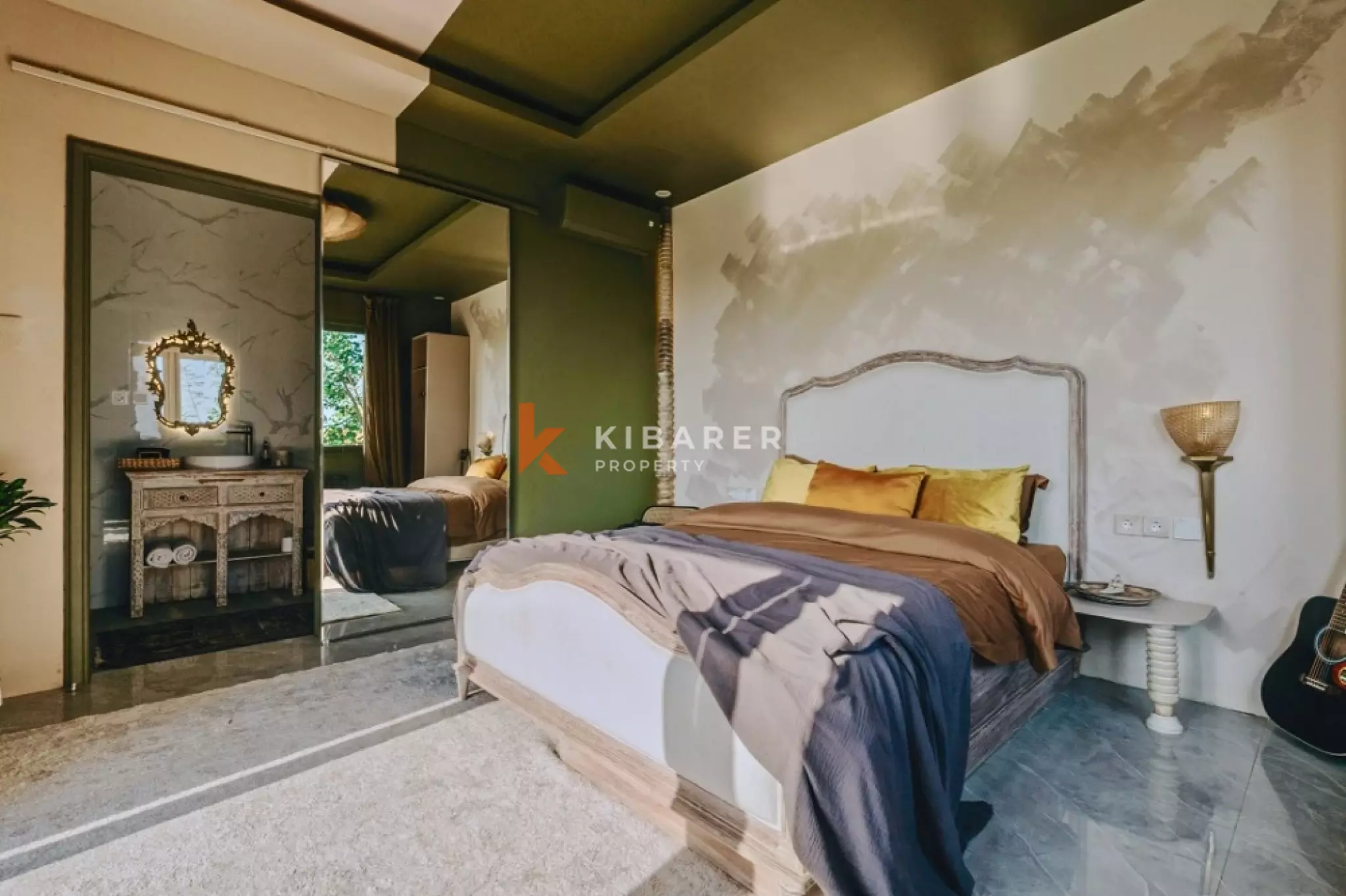 Vila Butik Bergaya Seni dengan Empat Kamar Tidur dan Pemandangan Sawah 180° di Cemagi