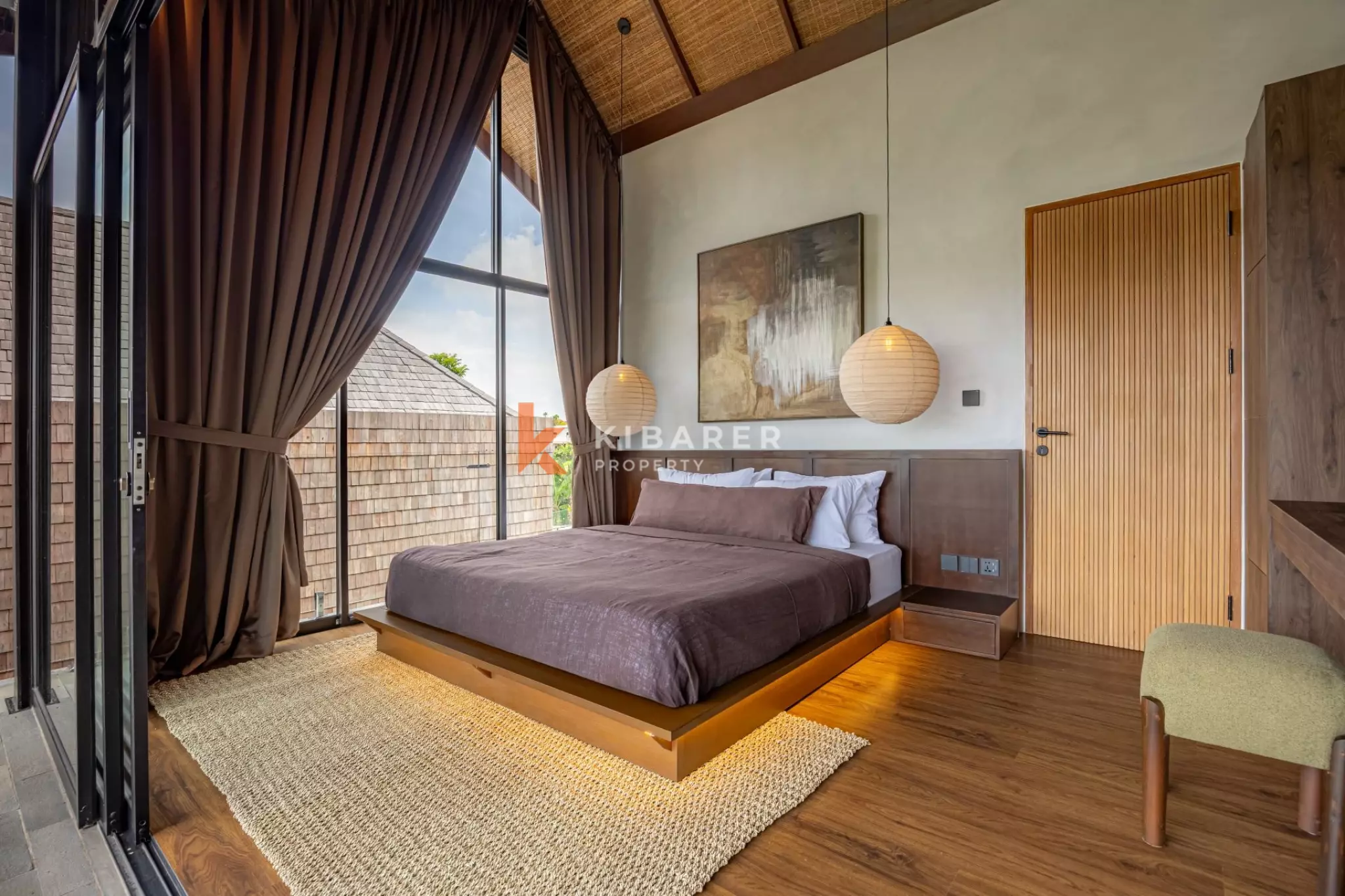 Vila Dua Kamar Tidur Bergaya di Umalas