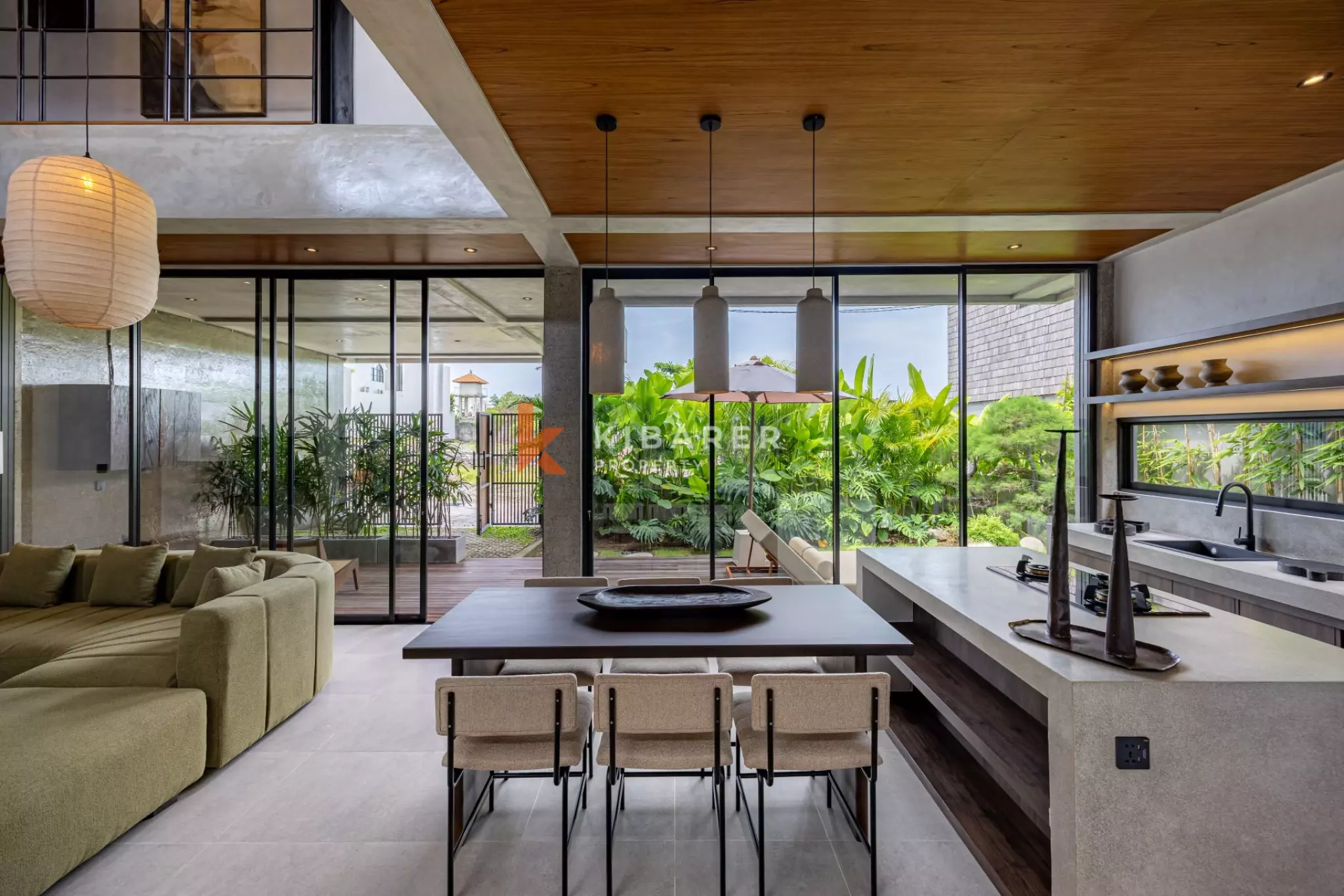 Vila Dua Kamar Tidur Bergaya di Umalas