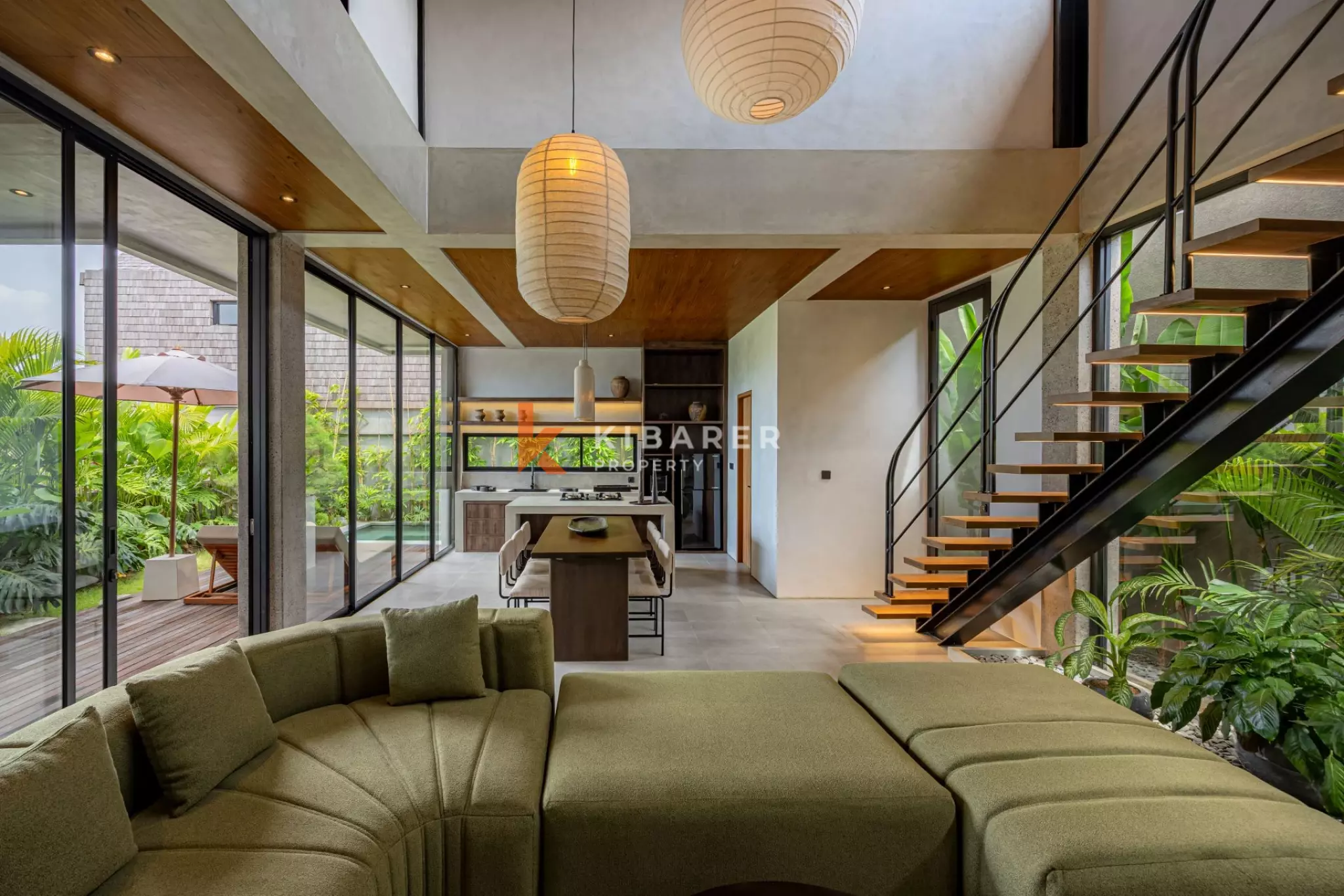 Vila Dua Kamar Tidur Bergaya di Umalas