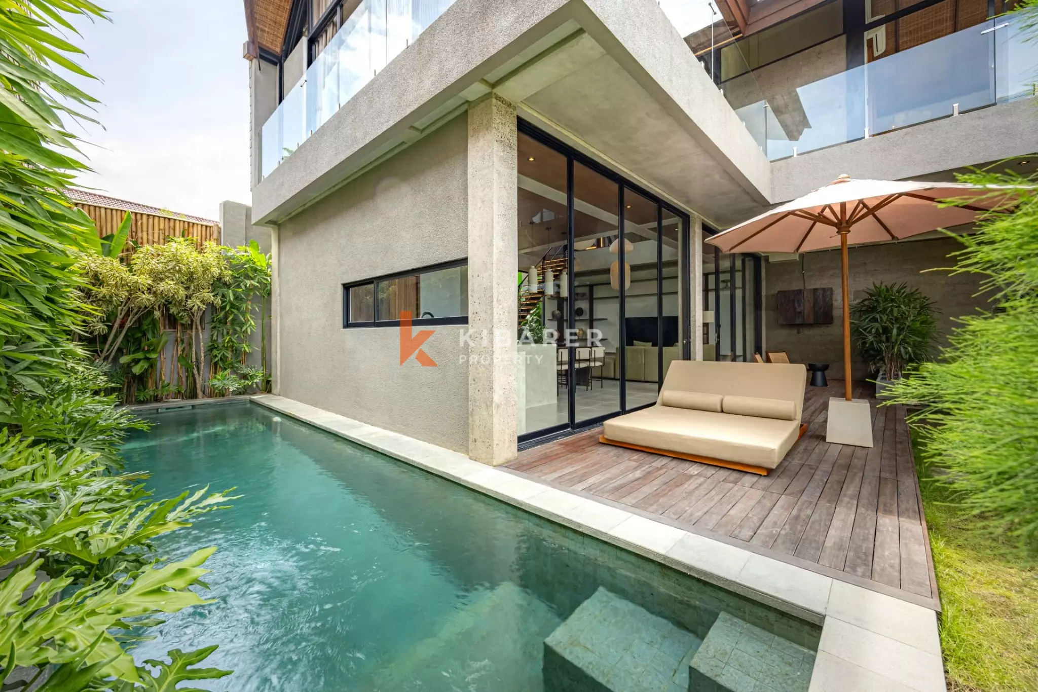 Vila Dua Kamar Tidur Bergaya di Umalas