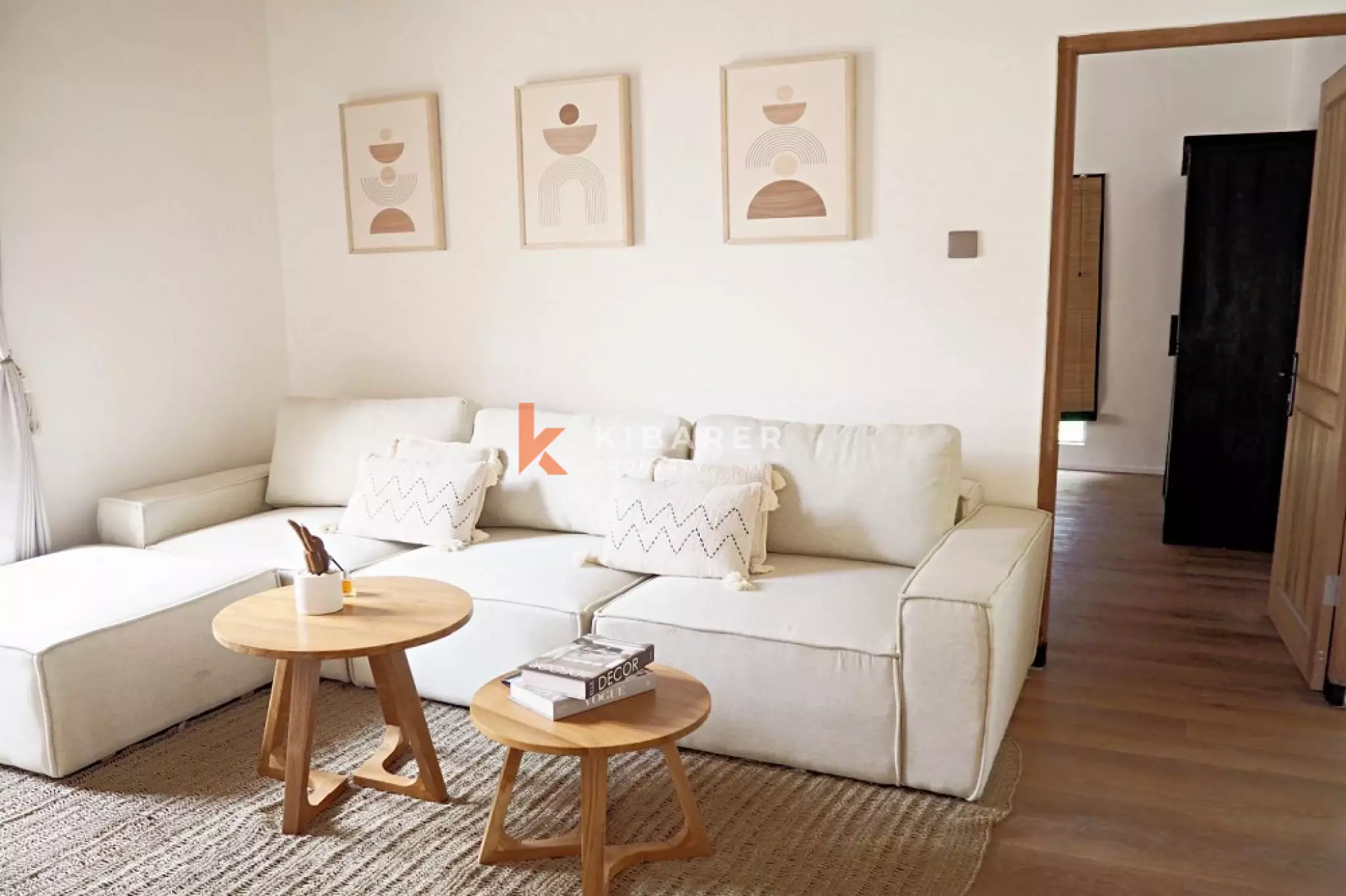 Vila Tamu Tertutup Tiga Kamar Tidur Bergaya Mediterania Di Berawa