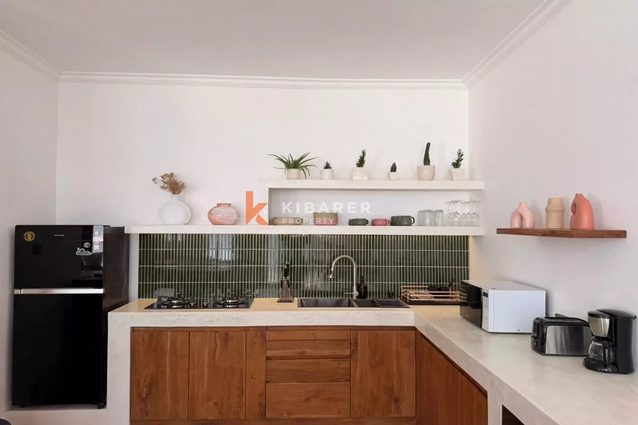 Vila Tamu Tertutup Tiga Kamar Tidur Bergaya Mediterania Di Berawa