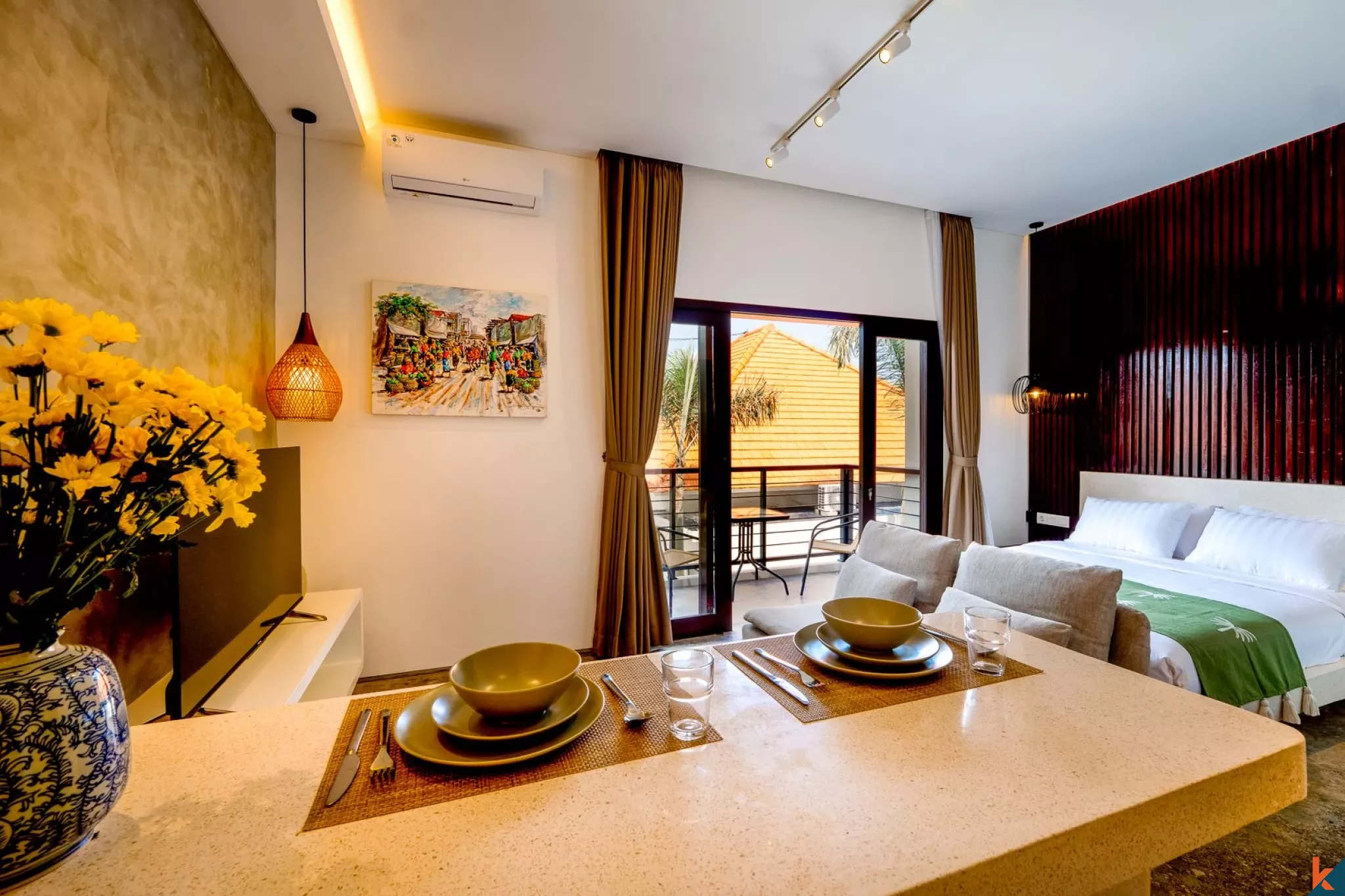 Studios écologiques et modernes à louer à Seminyak