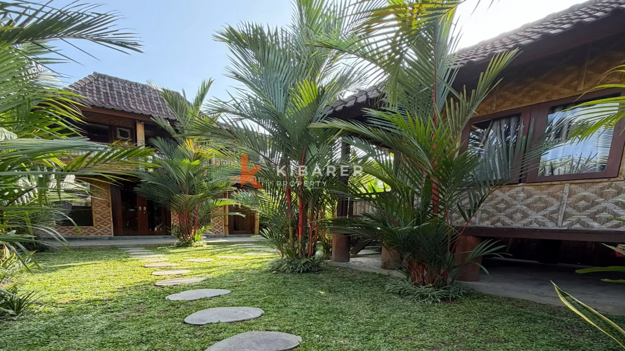 Serene Tropical Three-Bedroom Villa with Spacious Garden and Private Pool in Cemagi