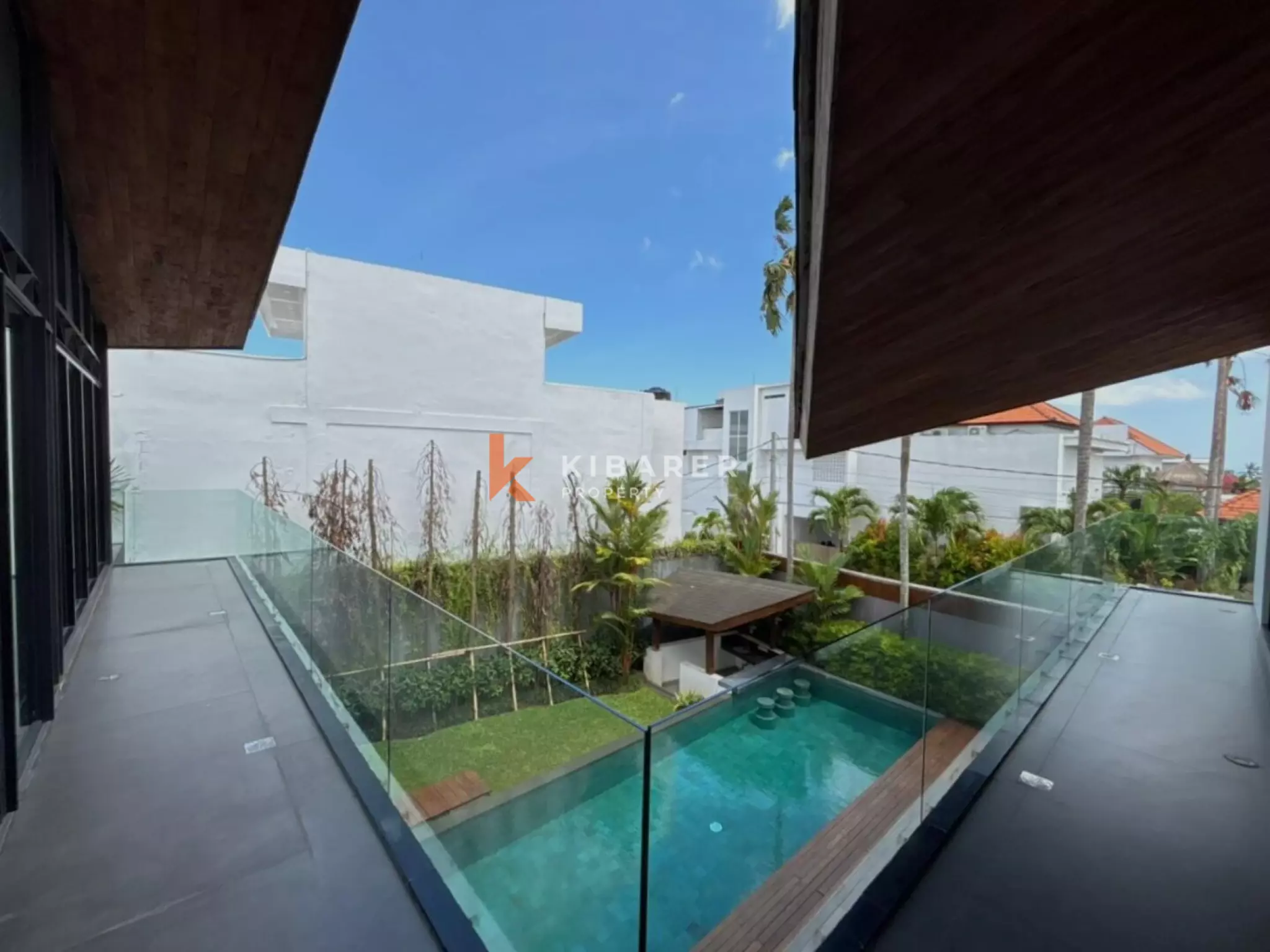 Modern Elegant Three Bedroom Villa with Mezzanine Retreat Overlooking Rice Fields in Cemagi