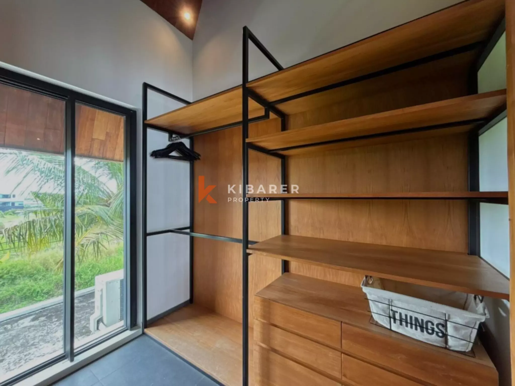 Modern Elegant Three Bedroom Villa with Mezzanine Retreat Overlooking Rice Fields in Cemagi