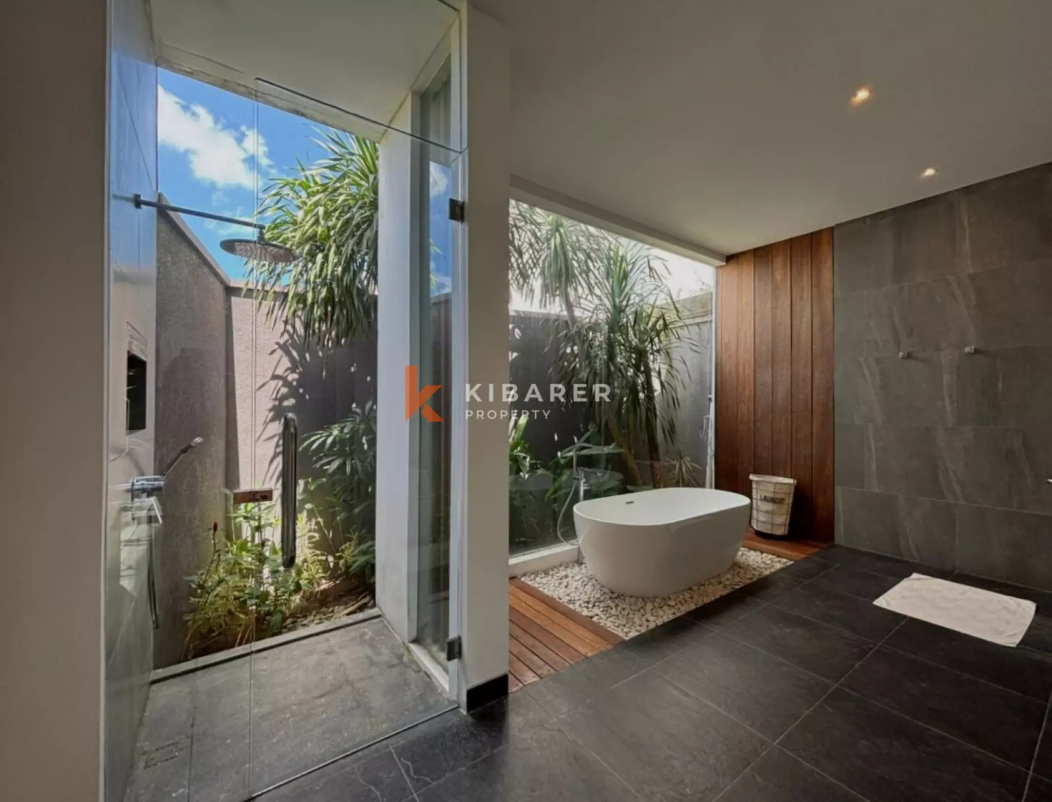 Modern Elegant Three Bedroom Villa with Mezzanine Retreat Overlooking Rice Fields in Cemagi