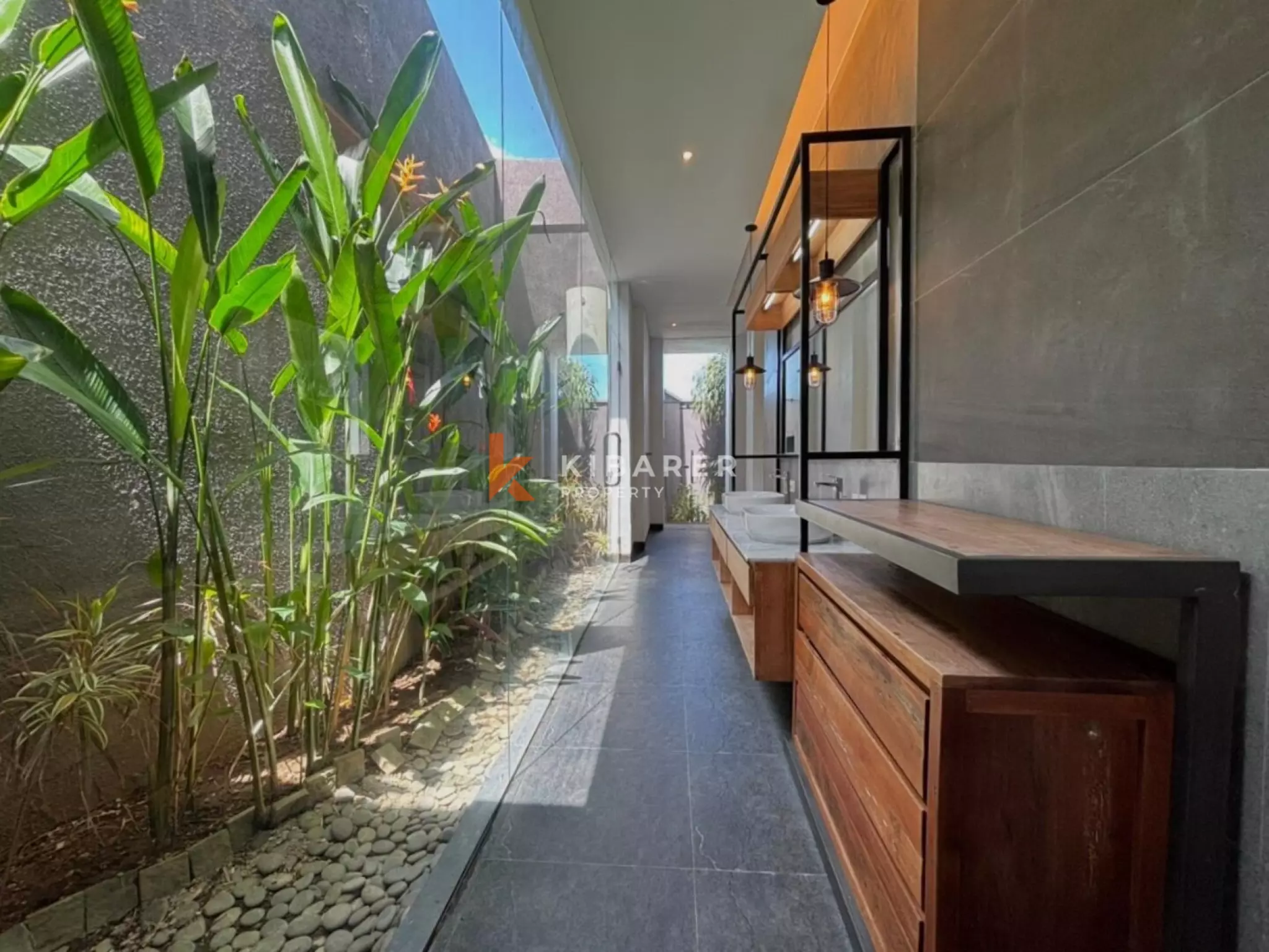 Modern Elegant Three Bedroom Villa with Mezzanine Retreat Overlooking Rice Fields in Cemagi