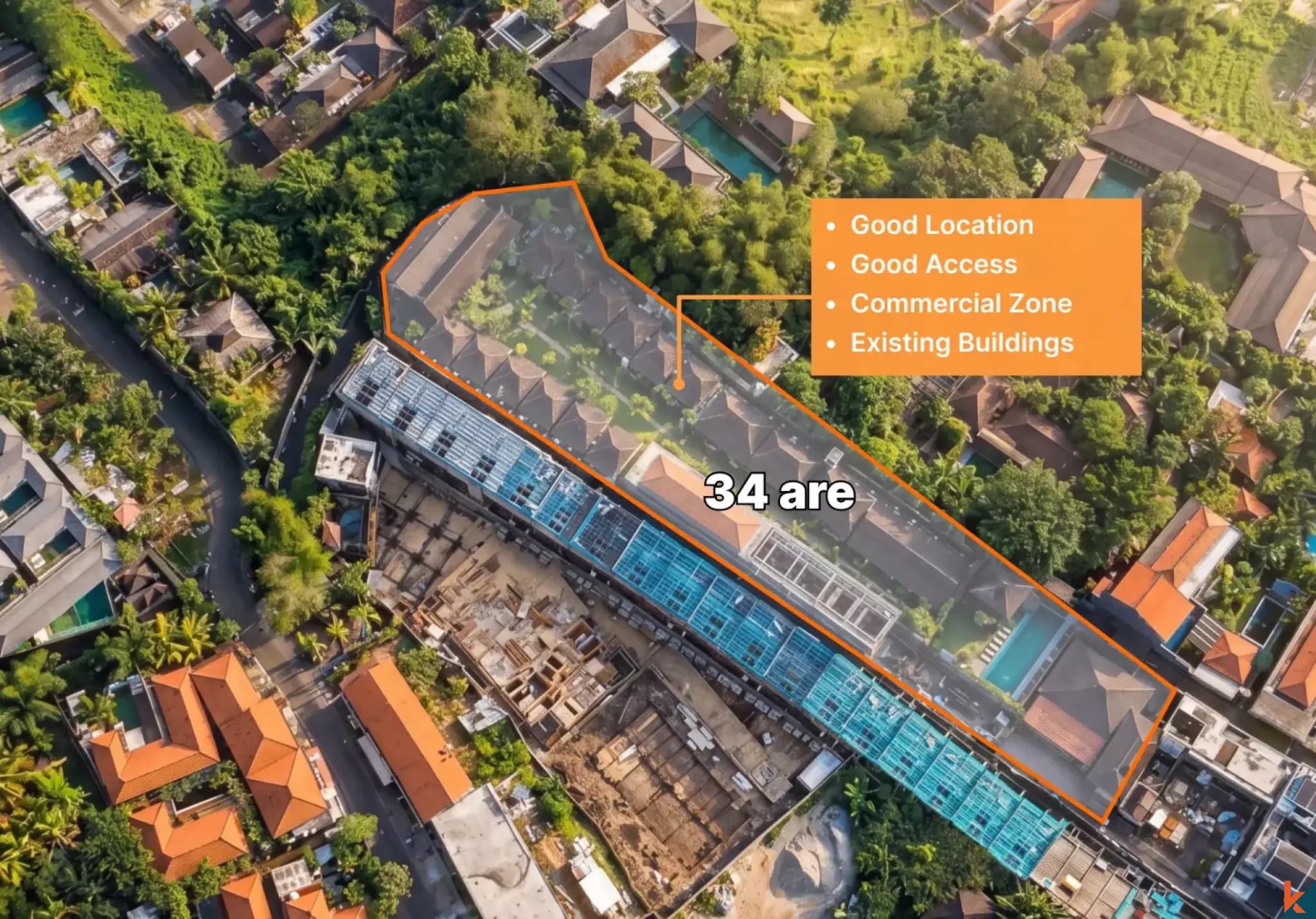 Opportunité d'investissement foncier dans le centre de Batu Bolong