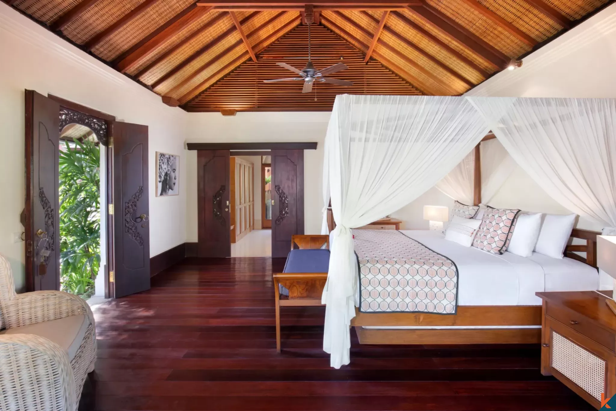 Gorgeous Four Bedroom Freehold Real Estate with Traditional Influences in Pererenan