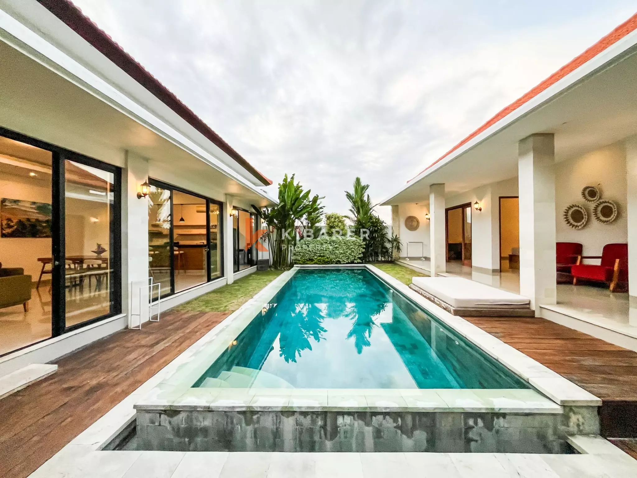 Villa confortable de trois chambres près de la plage de Berawa