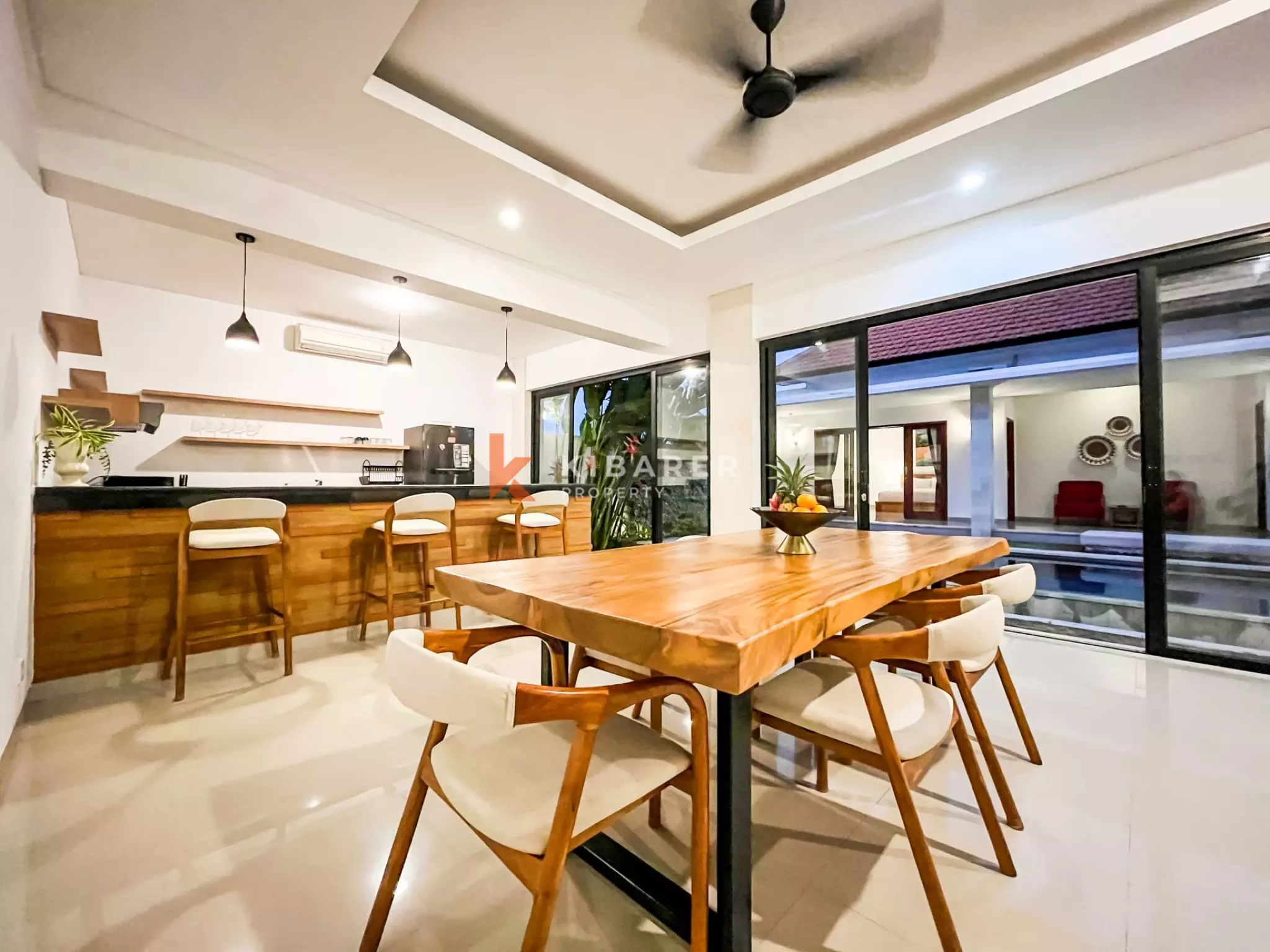 Villa confortable de trois chambres près de la plage de Berawa