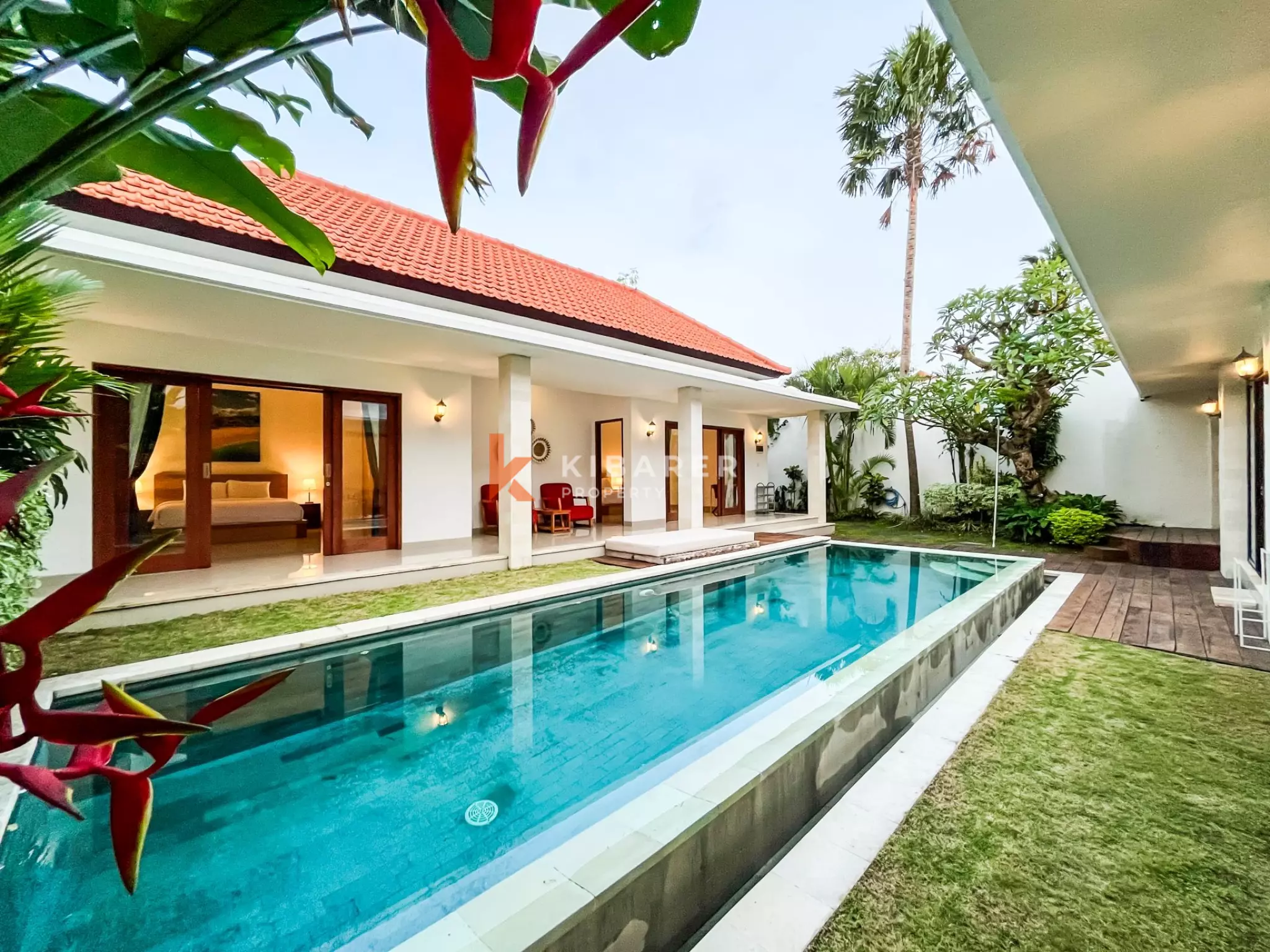 Villa confortable de trois chambres près de la plage de Berawa