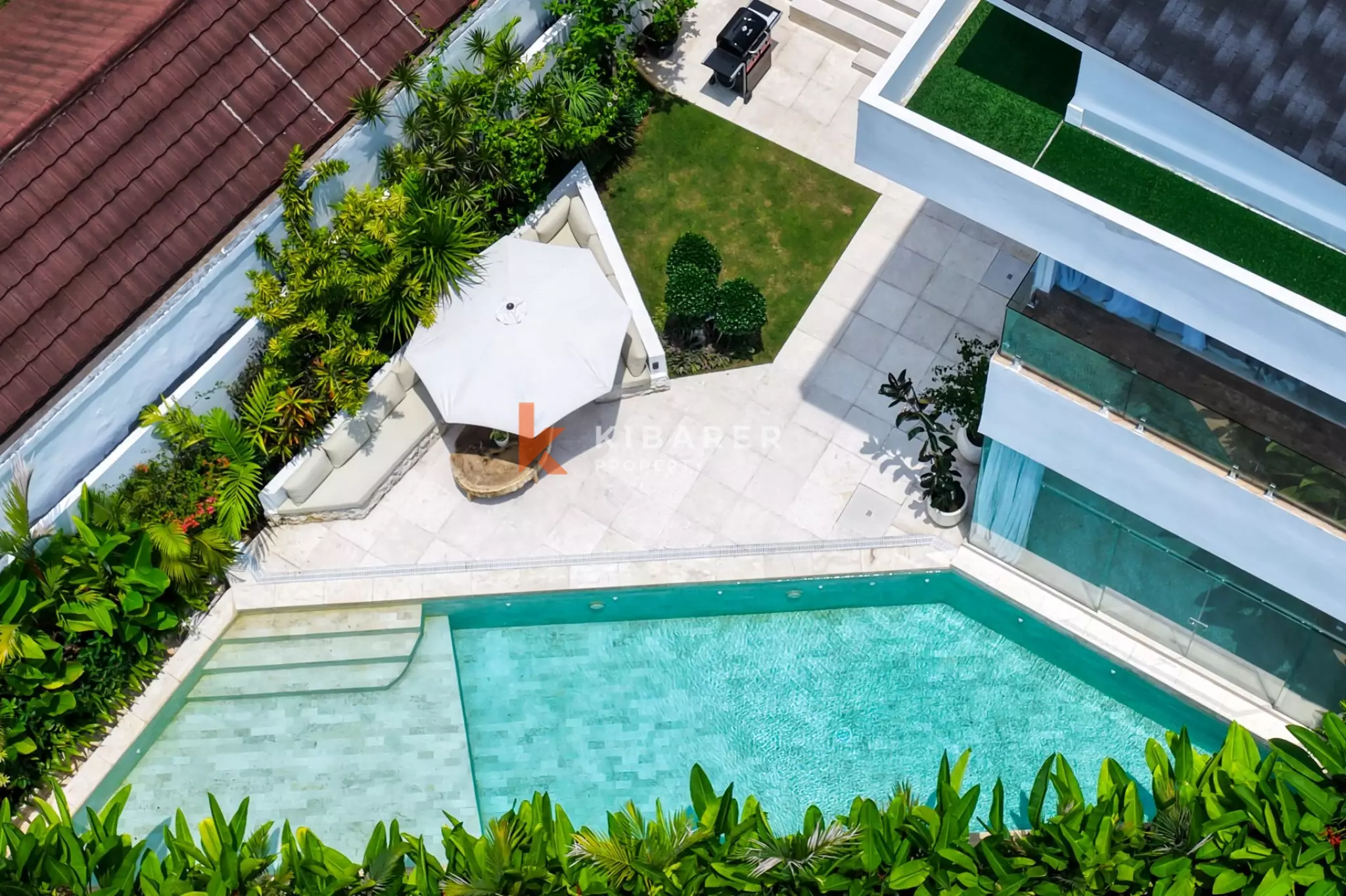 Luxe Four Bedroom Villa with Scenic Rooftop in Canggu (Minimum 3 Months)