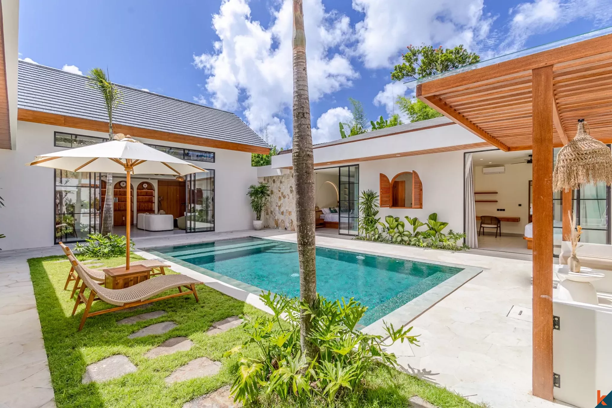 Brand New Four Bedroom Leasehold Tropical Style Villa in Tibubeneng