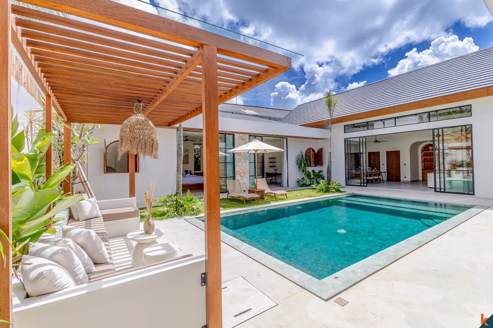 Brand New Four Bedroom Leasehold Tropical Style Villa in Tibubeneng