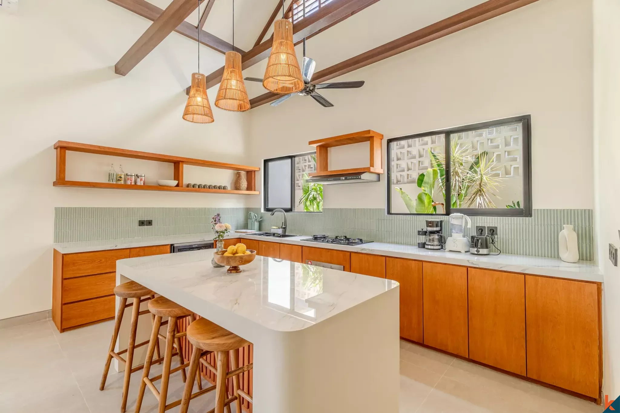 Brand New Four Bedroom Leasehold Tropical Style Villa in Tibubeneng