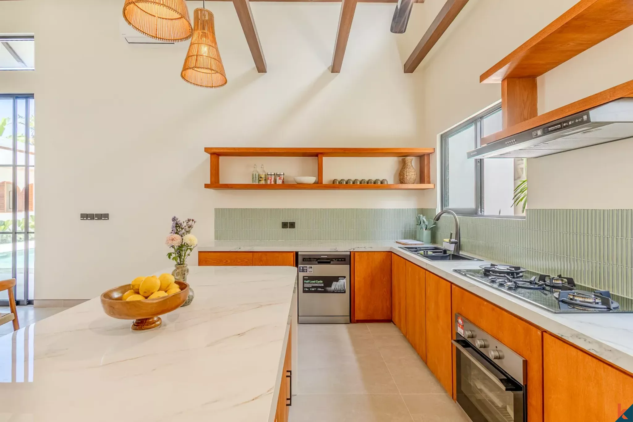 Brand New Four Bedroom Leasehold Tropical Style Villa in Tibubeneng